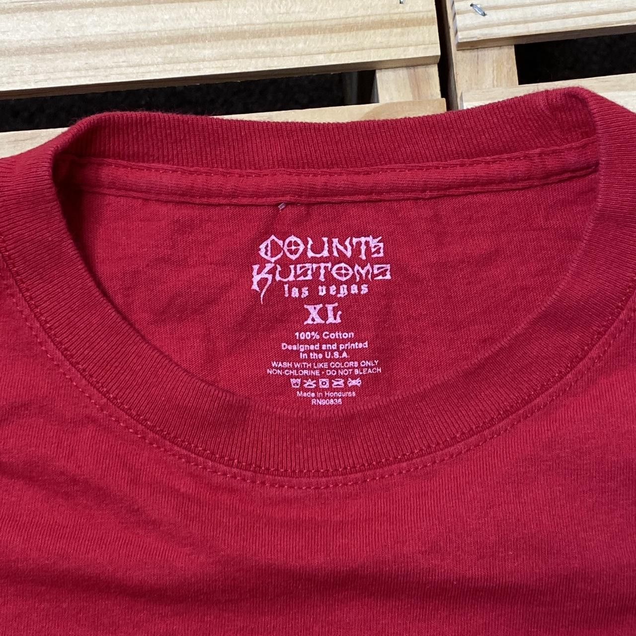 Other Count's Kustoms Red Y2K Affliction-Style Biker Tee Size XL Size US XL / EU 56 / 4 - 3 Thumbnail
