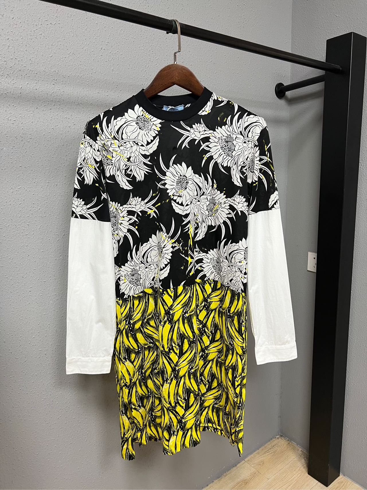 Prada Prada Runway Patchwork Shirt Dress Size S / US 4 / IT 40 - 1 Thumbnail