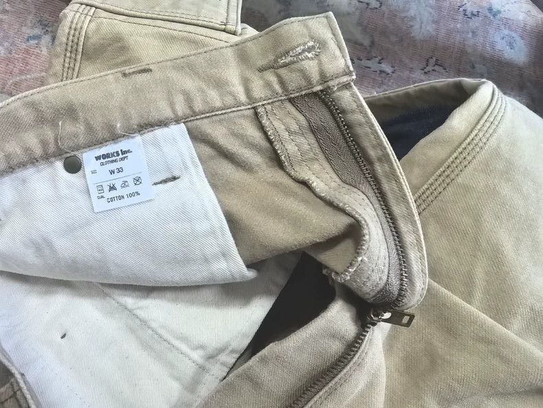 Iron Heart Iron Heart double knee reinforced khaki work pants W33 Size US 38 / EU 54 - 6 Thumbnail