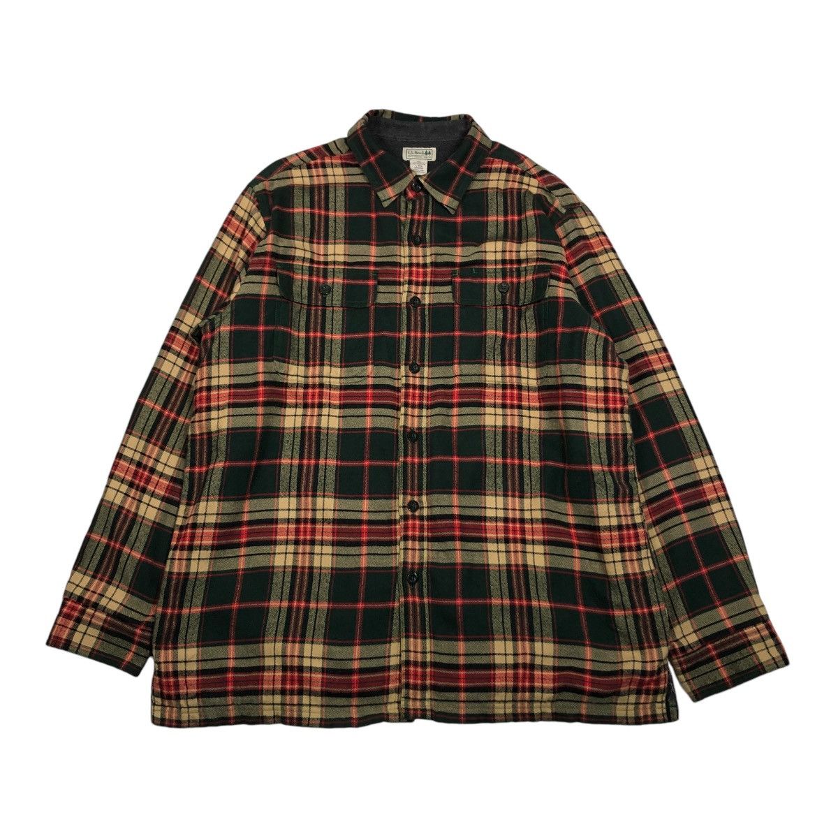 Japanese Brand 🔥VINTAGE FLANNEL SHIRT JACKET L.L.BEAN CHORE TARTAN DESIGN Size US L / EU 52-54 / 3 - 1 Thumbnail