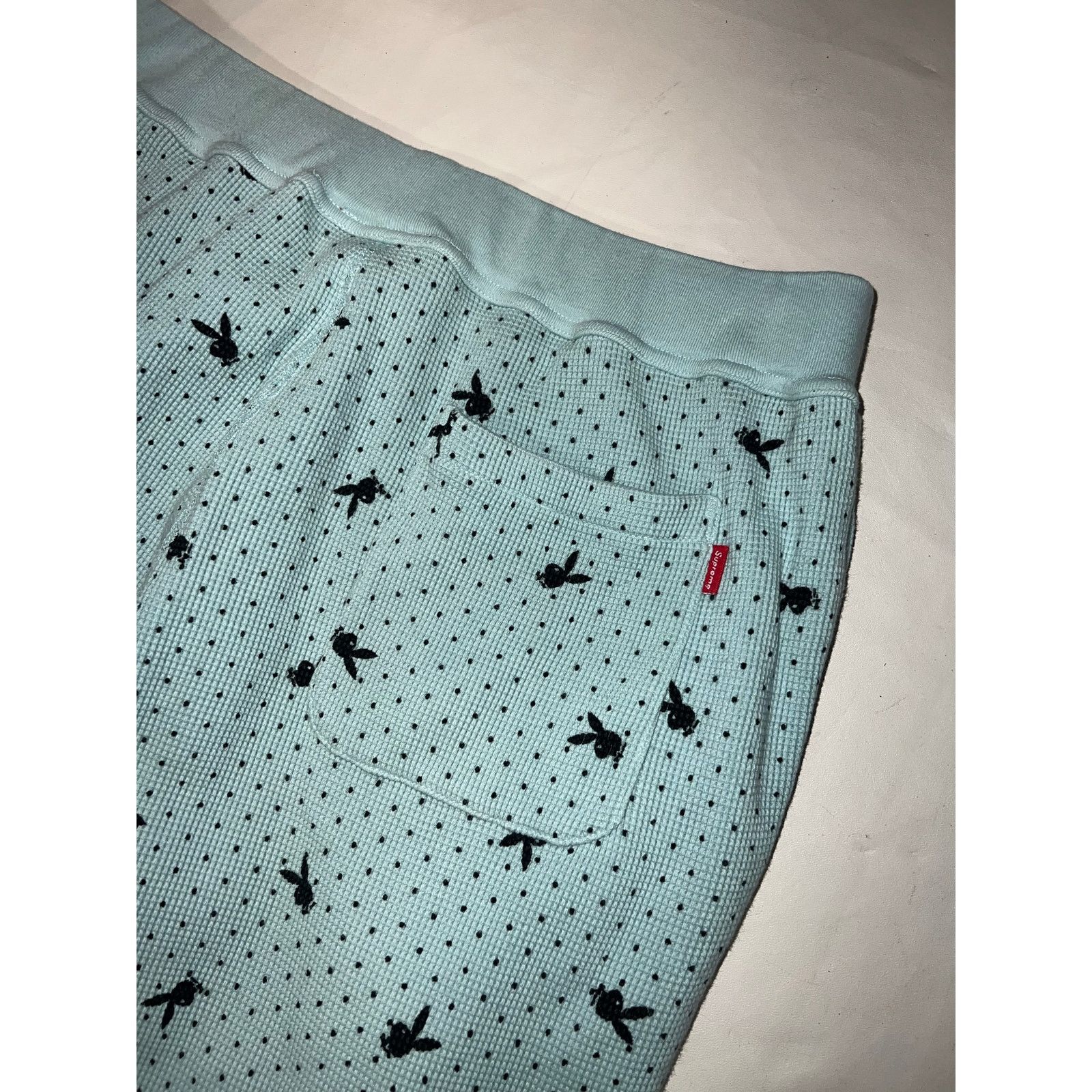 Playboy × Supreme Supreme FW17 Playboy Bunny Waffle Thermal Sweatpants Size US 30 / EU 46 - 4 Thumbnail