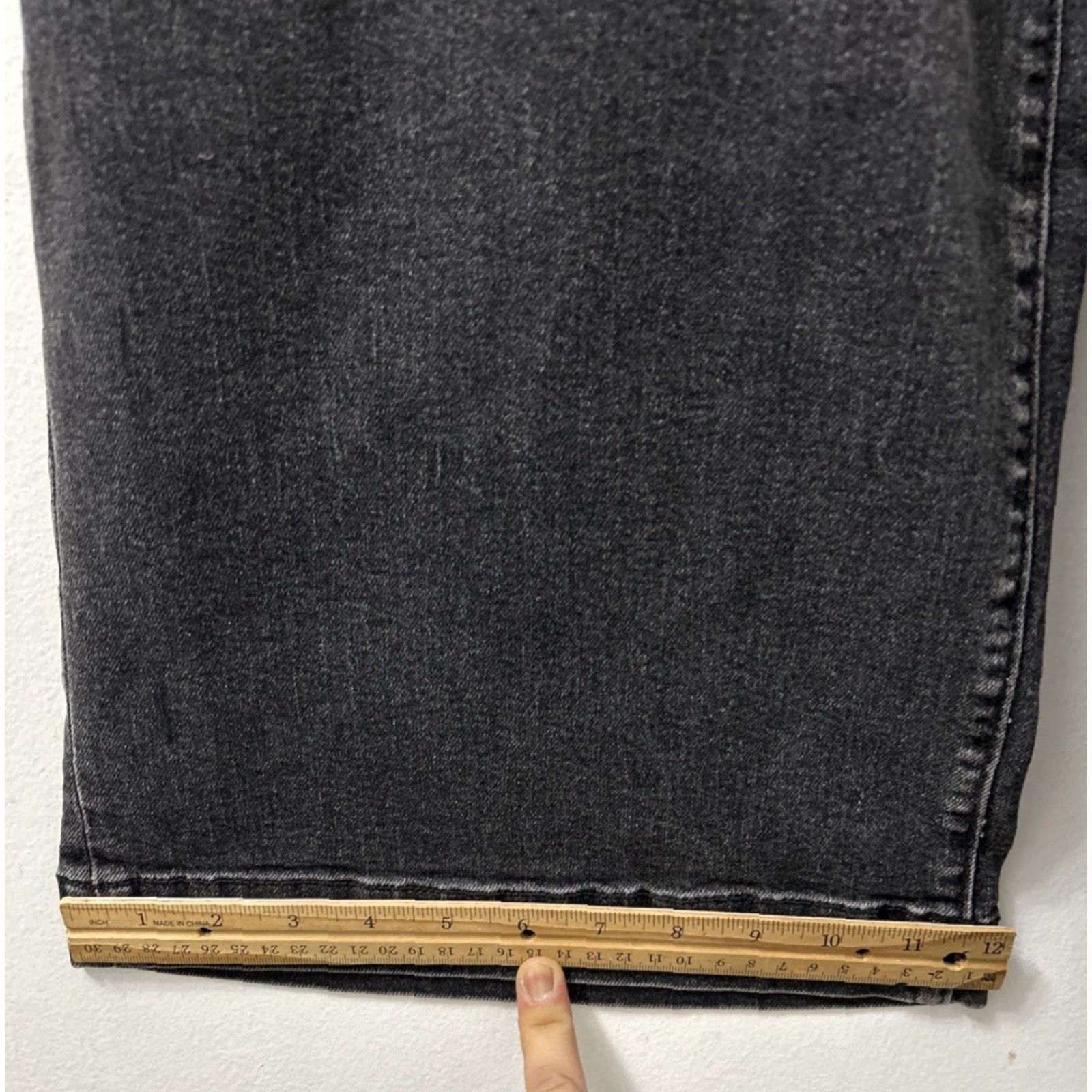 Lands' End Lands End Jeans Womens 36x33 Gray Wide-Leg 5-Pocket Denim NWT Regular Inseam 33 Cotton Spandex Charcoal Wash Pockets Logo Vintage: No ✓ Size 25" / US 0 / IT 36 - 6 Thumbnail
