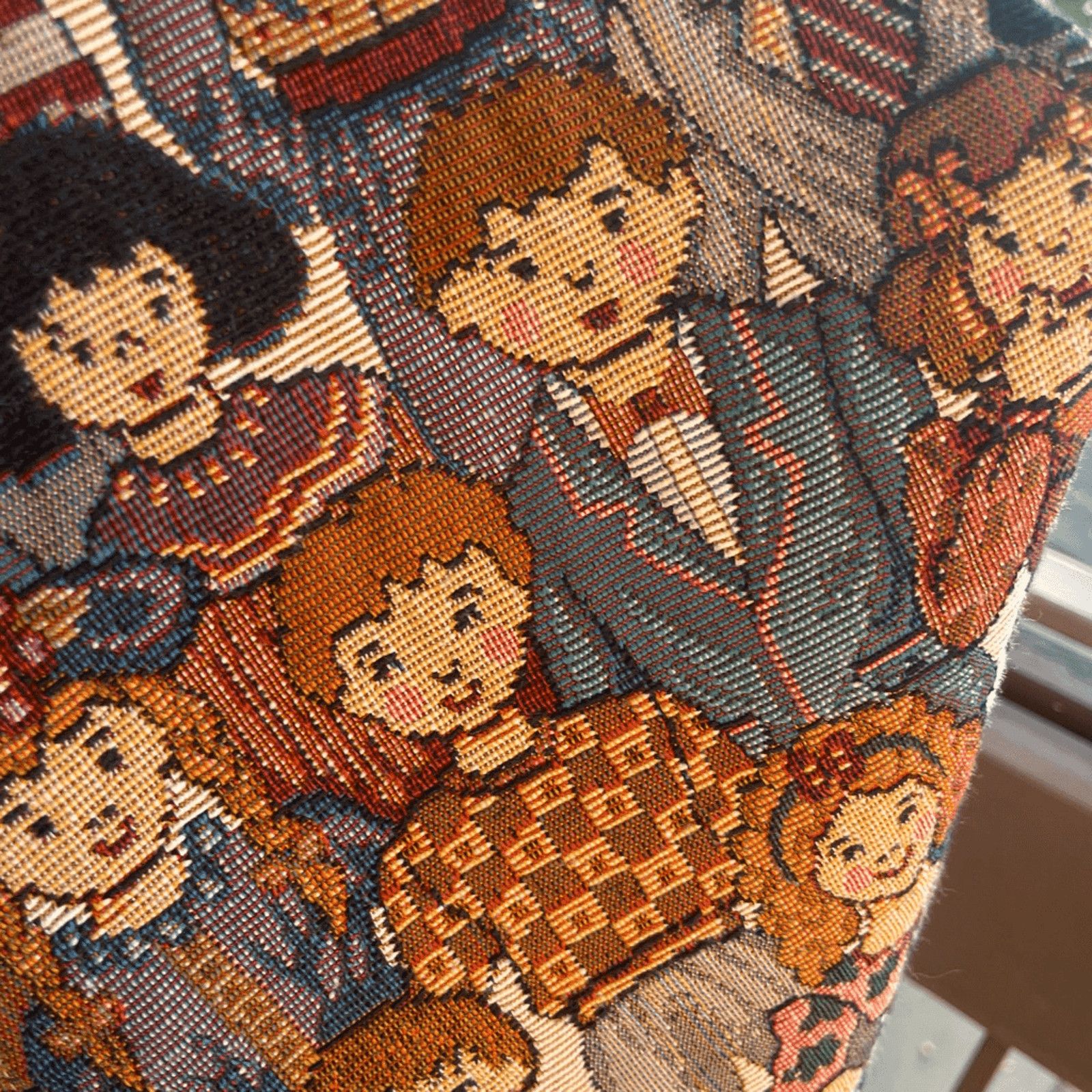 Vintage VTG Tapestry Vest | FACETS Woven Figurative | 90s Artsy Core Size M / US 6-8 / IT 42-44 - 5 Thumbnail