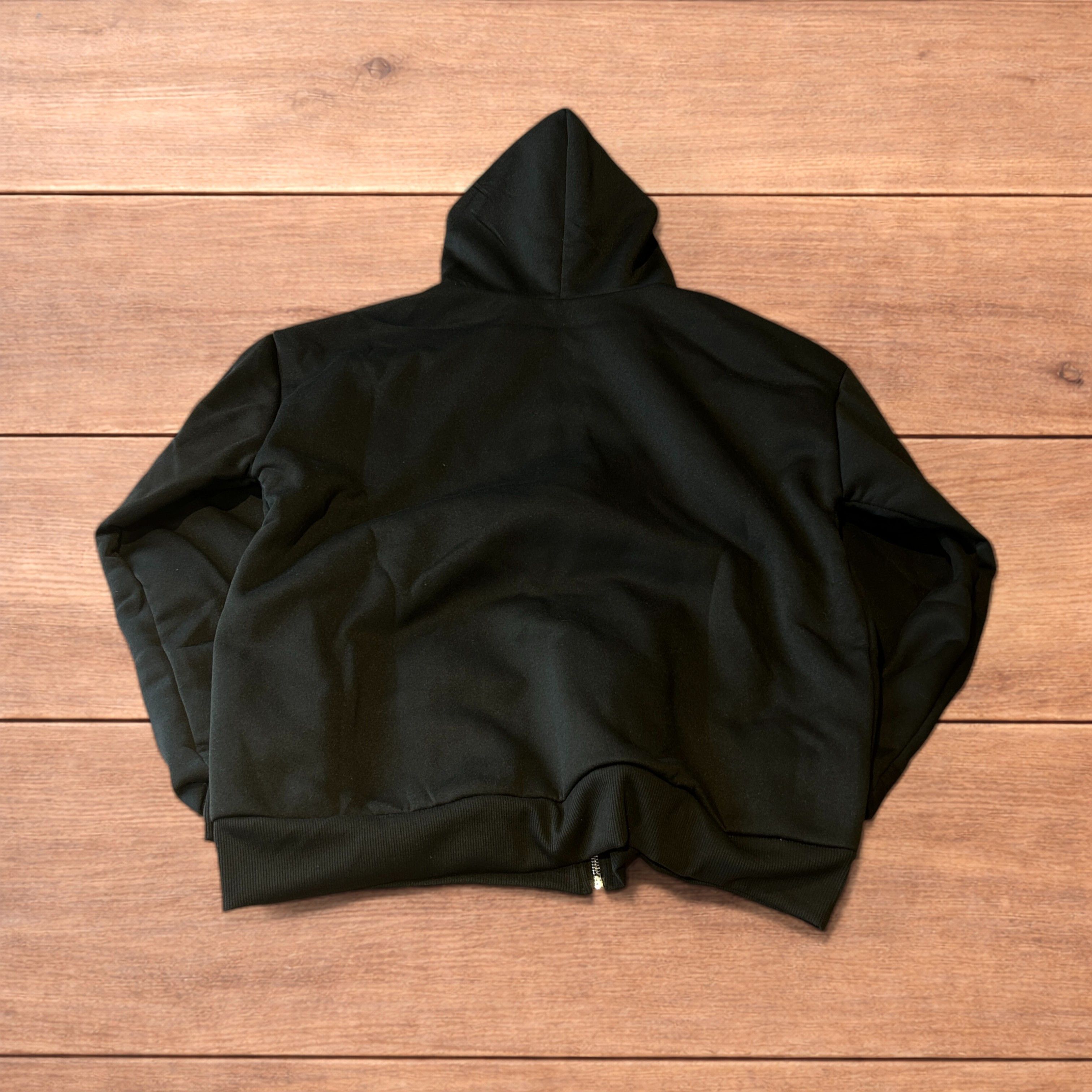 Japanese Brand Oversized baggy reversible zip up hoodie in checkered black. Size US L / EU 52-54 / 3 - 7 Thumbnail