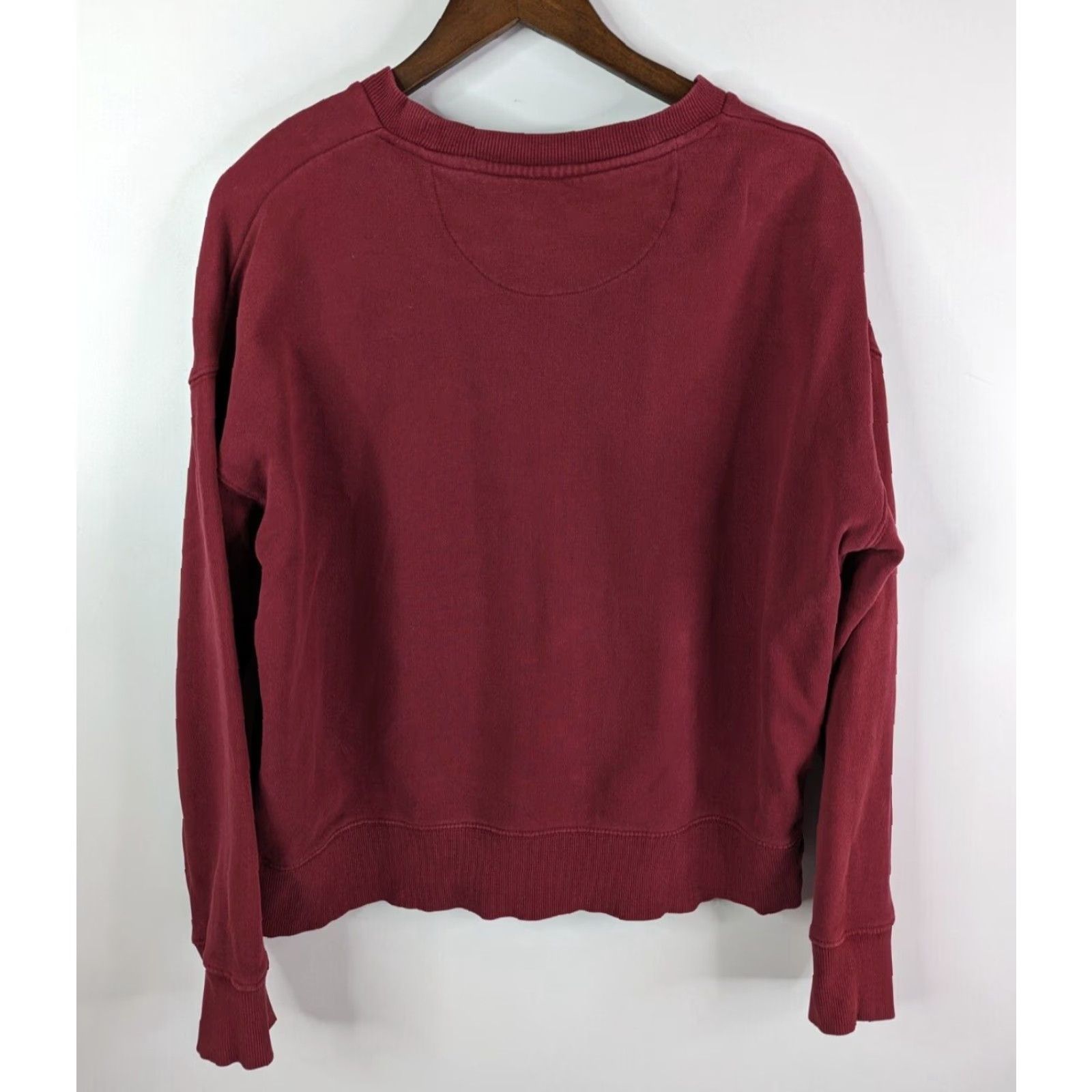 Bdg BDG Urban Outfitters Embroidery Logo Burgundy Sweatshirt Womens Size Small Size S / US 4 / IT 40 - 5 Thumbnail