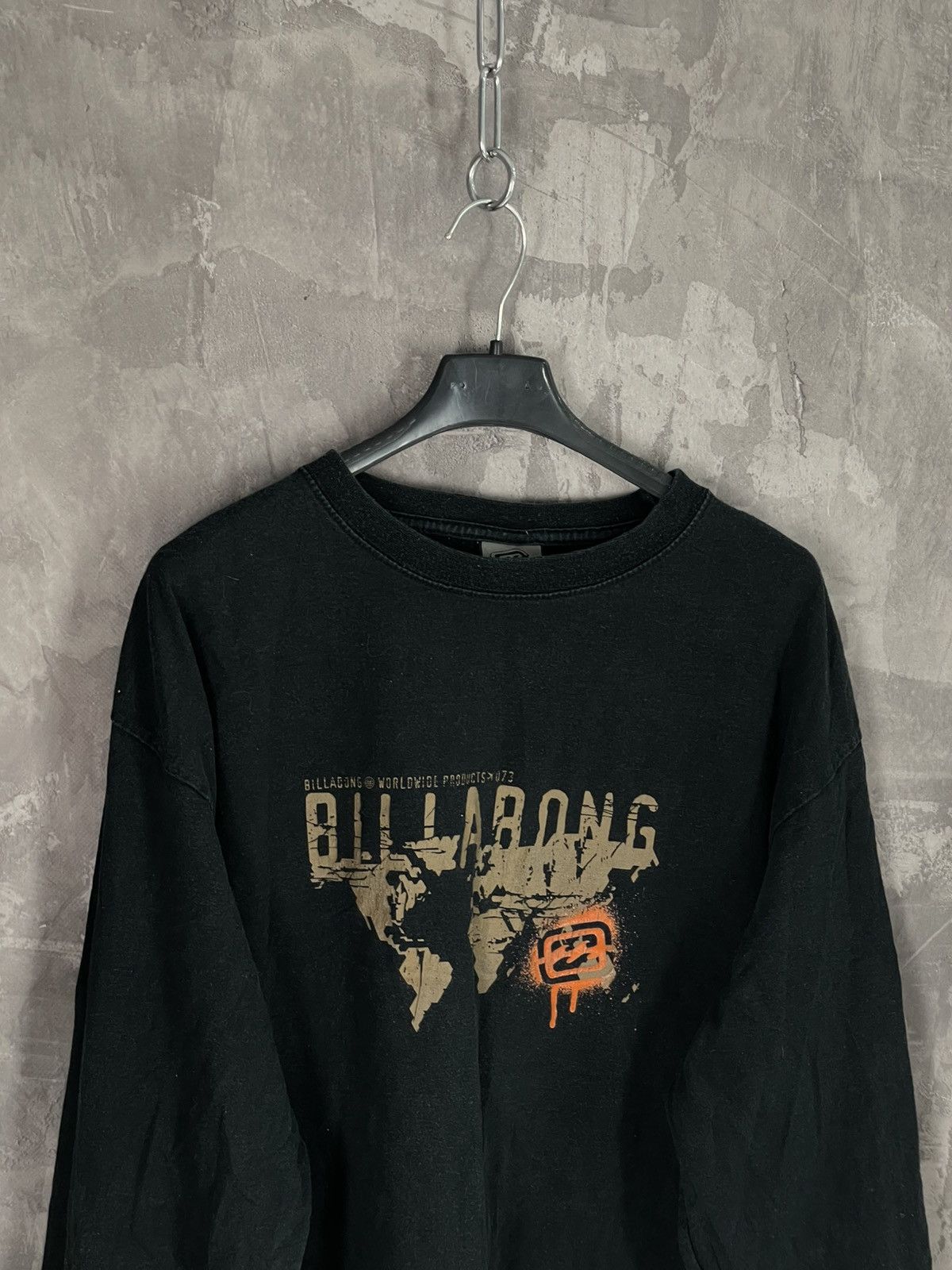 Billabong × Vintage BILLABONG Vintage Sweatshirt Y2k Style Overprint Longsleeve Size US L / EU 52-54 / 3 - 7 Thumbnail