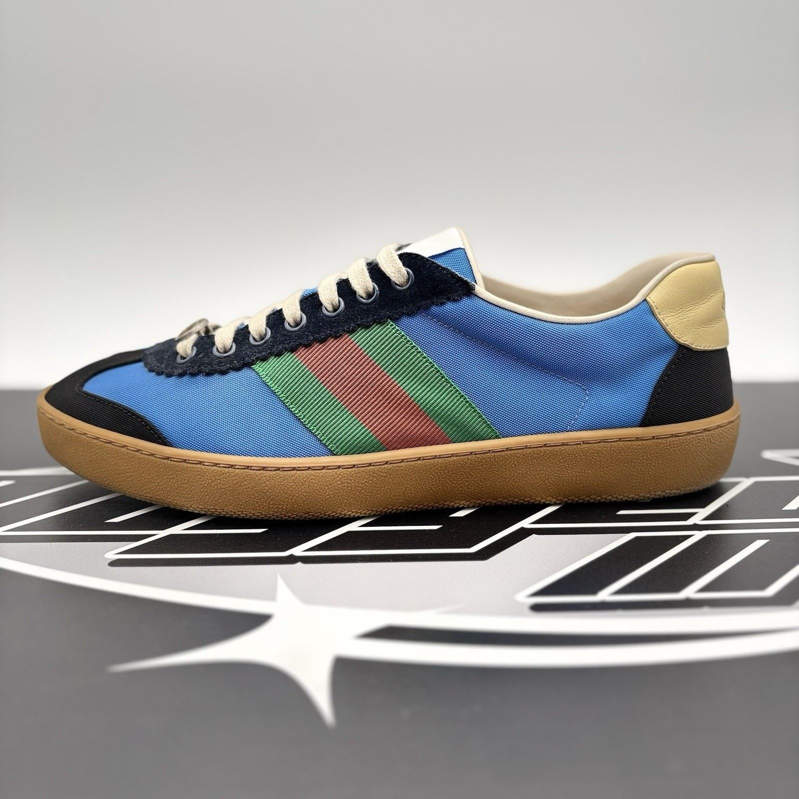 Gucci Gucci Web Accent Nylon ‘ Blue ‘ | GOOD CONDITION! Size US 8.5 / EU 41-42 - 11 Thumbnail