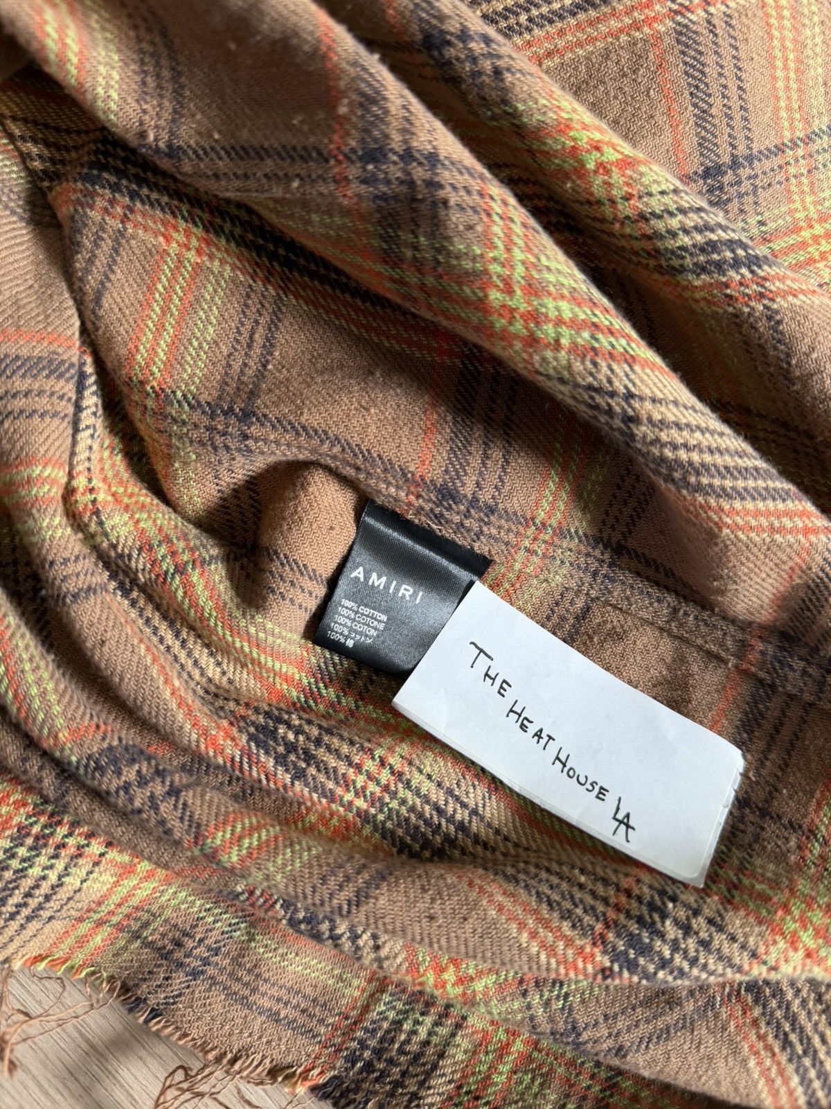 Amiri Amiri Brown Bleach Bandana Shirt Paisley Flannel Size US L / EU 52-54 / 3 - 6 Thumbnail
