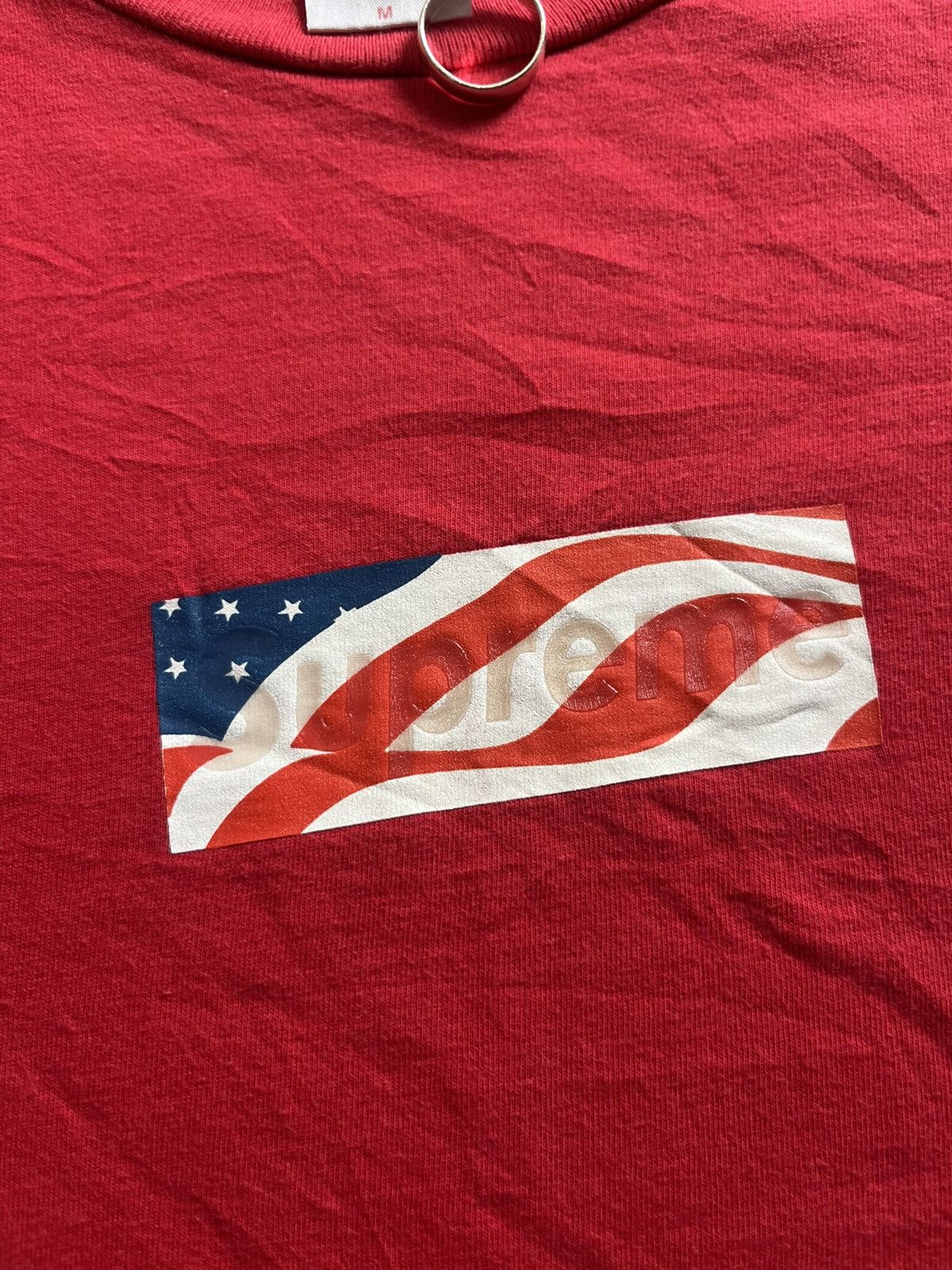 Supreme Vintage SUPREME USA Flag Box Logo 2002’s Tshirt Size US M / EU 48-50 / 2 - 6 Thumbnail