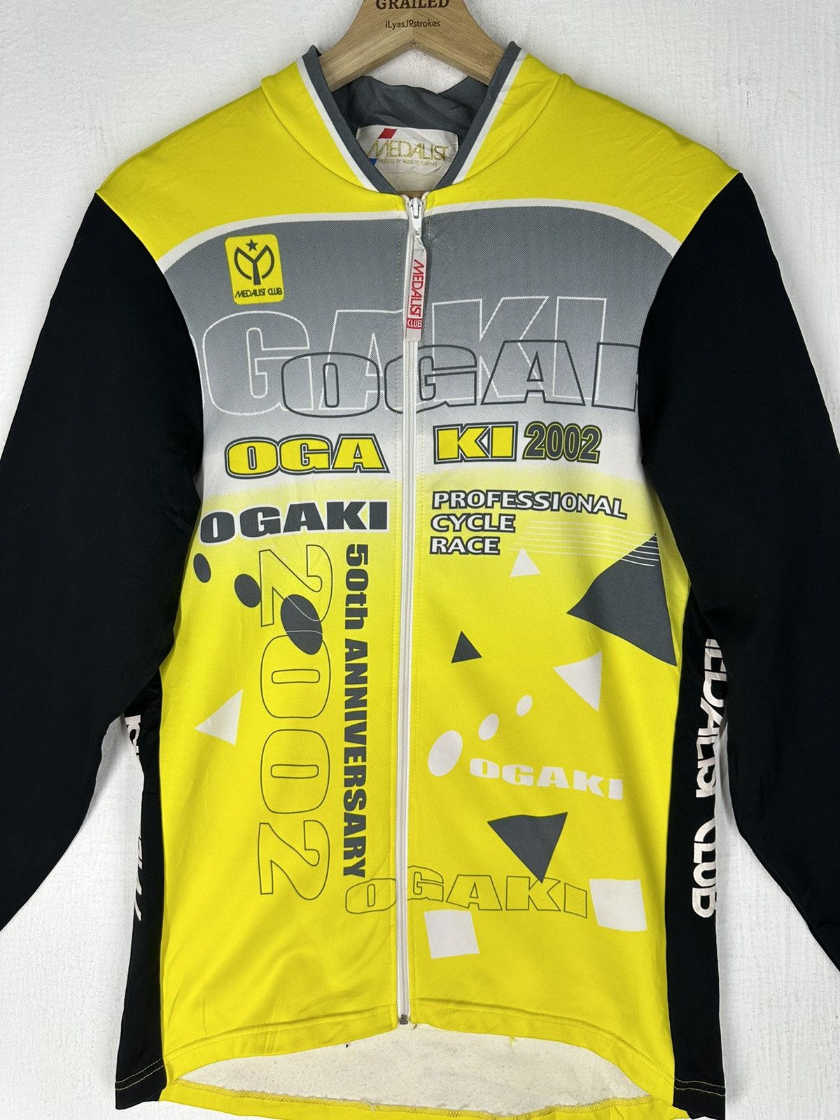 Vintage Vtg Medalist Club Ogaki 50th Anniversary Cycle Race Jersey Size US M / EU 48-50 / 2 - 5 Thumbnail