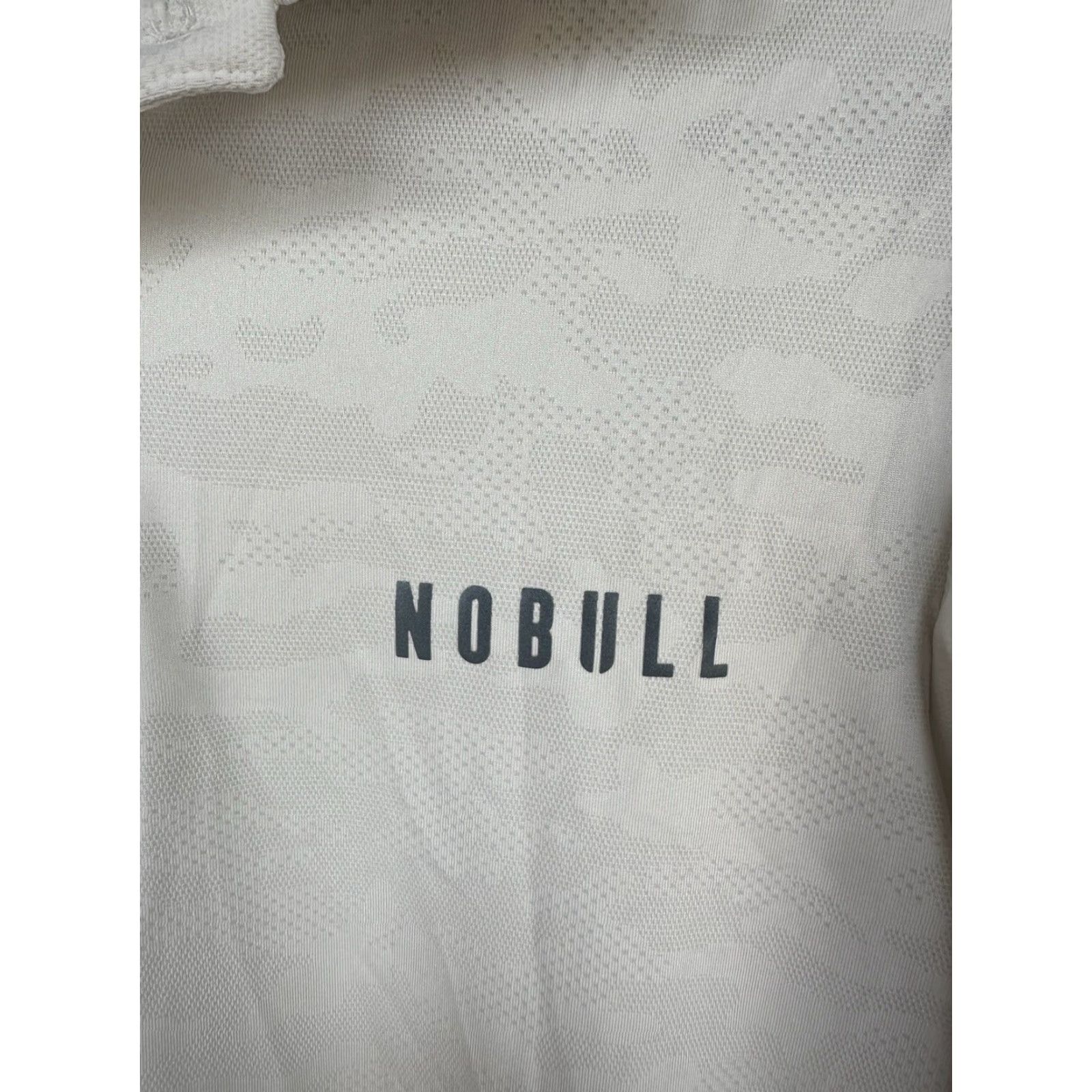 Vintage NOBULL Polo Shirt Camouflage Lightweight Short Sleeve Button-Up Collared White Mens S Regular Spread Collar Casual Travel Size US S / EU 44-46 / 1 - 6 Thumbnail