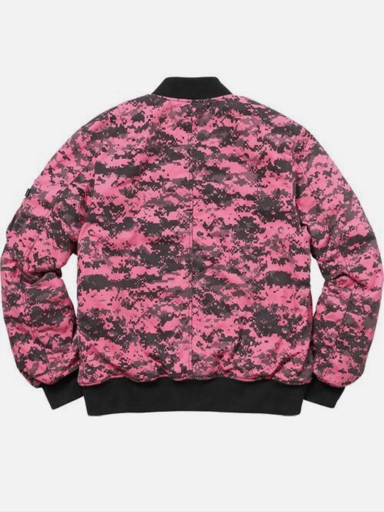 Supreme Supreme digi camo MA-1 jacket, pink camo reversible orange Size US M / EU 48-50 / 2 - 1 Thumbnail