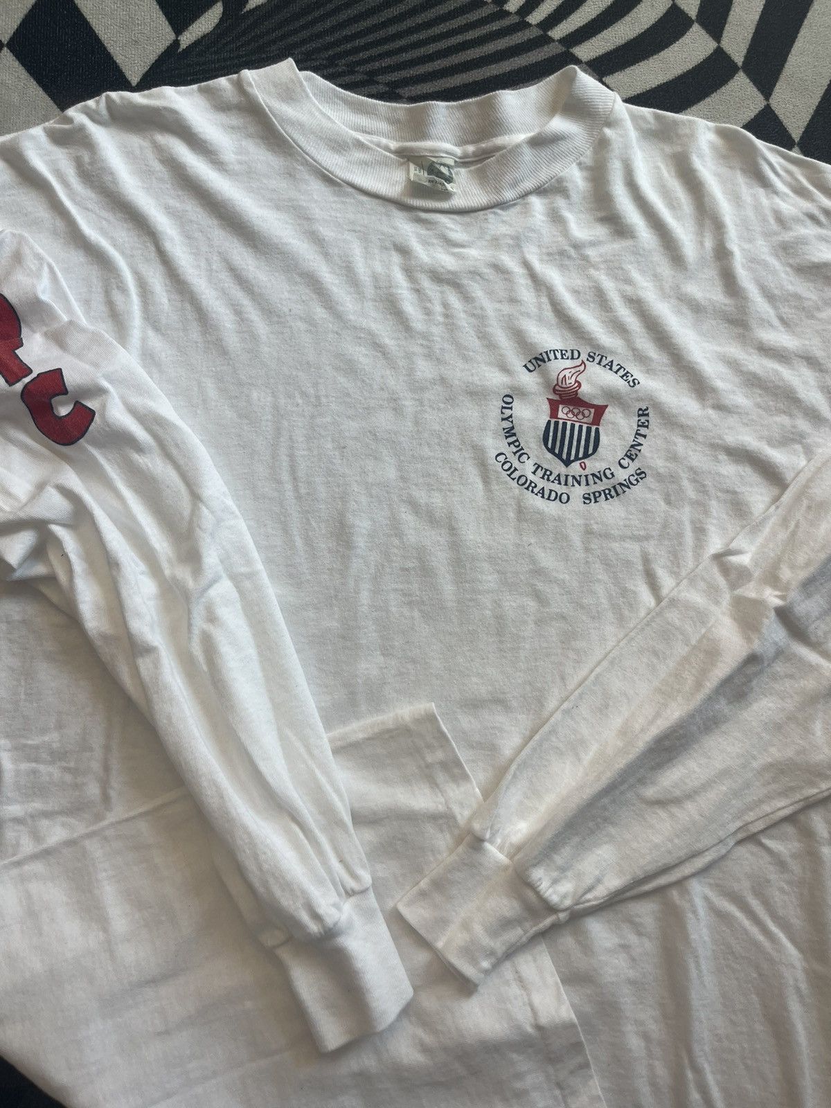 USA Olympics Vintage USA Olympic Training Center 80’s tshirt Size US XL / EU 56 / 4 - 7 Thumbnail