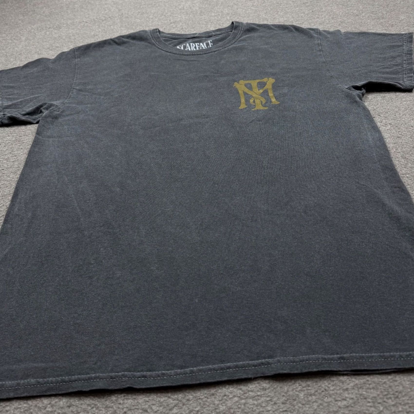 Ripple Junction Ripple Junction Scarface Shirt L Gray Movie Tony Montana Tee Short Sleeve Mens Size US L / EU 52-54 / 3 - 3 Thumbnail