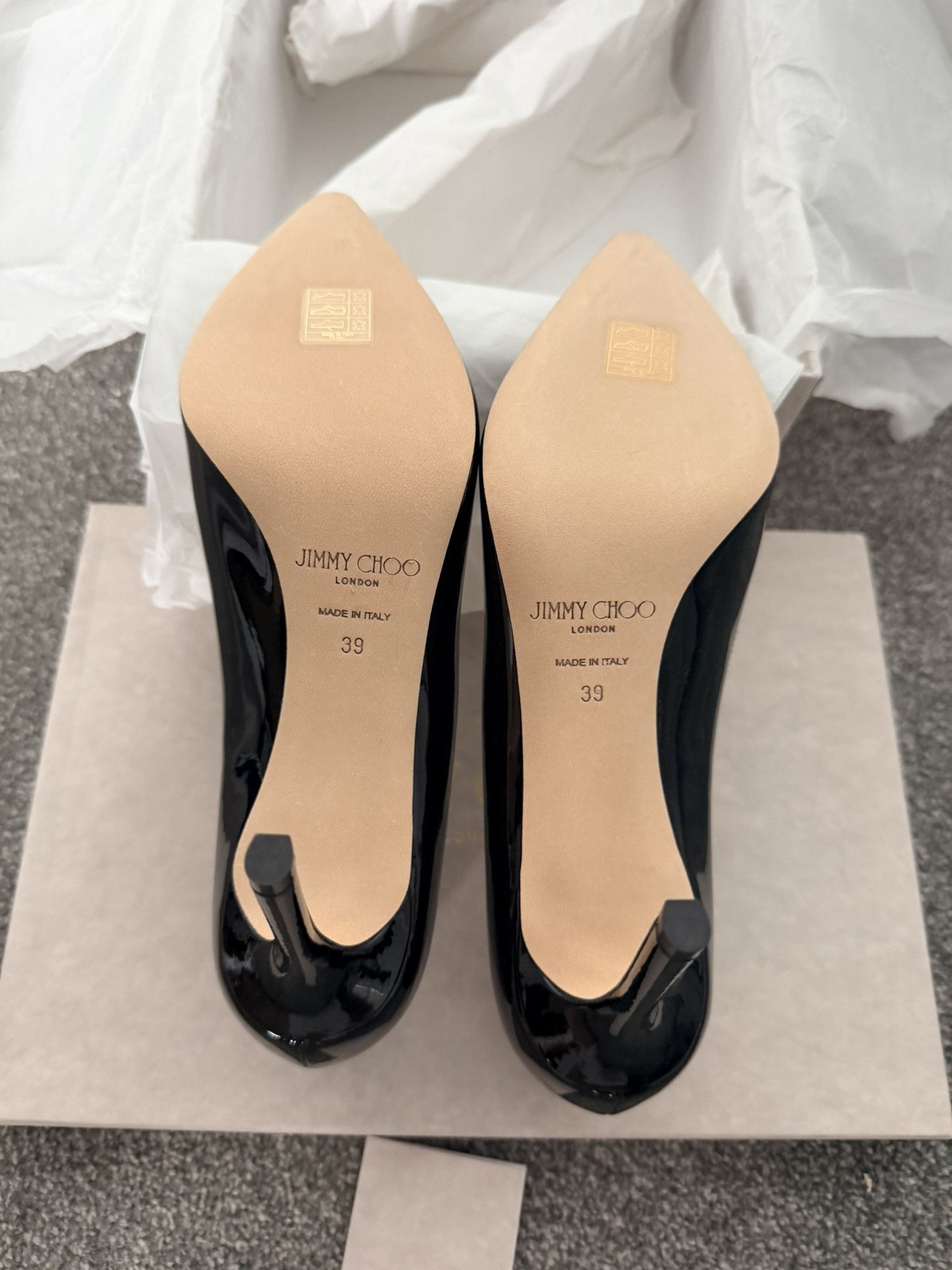 Jimmy Choo Jimmy Choo Romy 85 Black Size US 9 / IT 39 - 7 Thumbnail