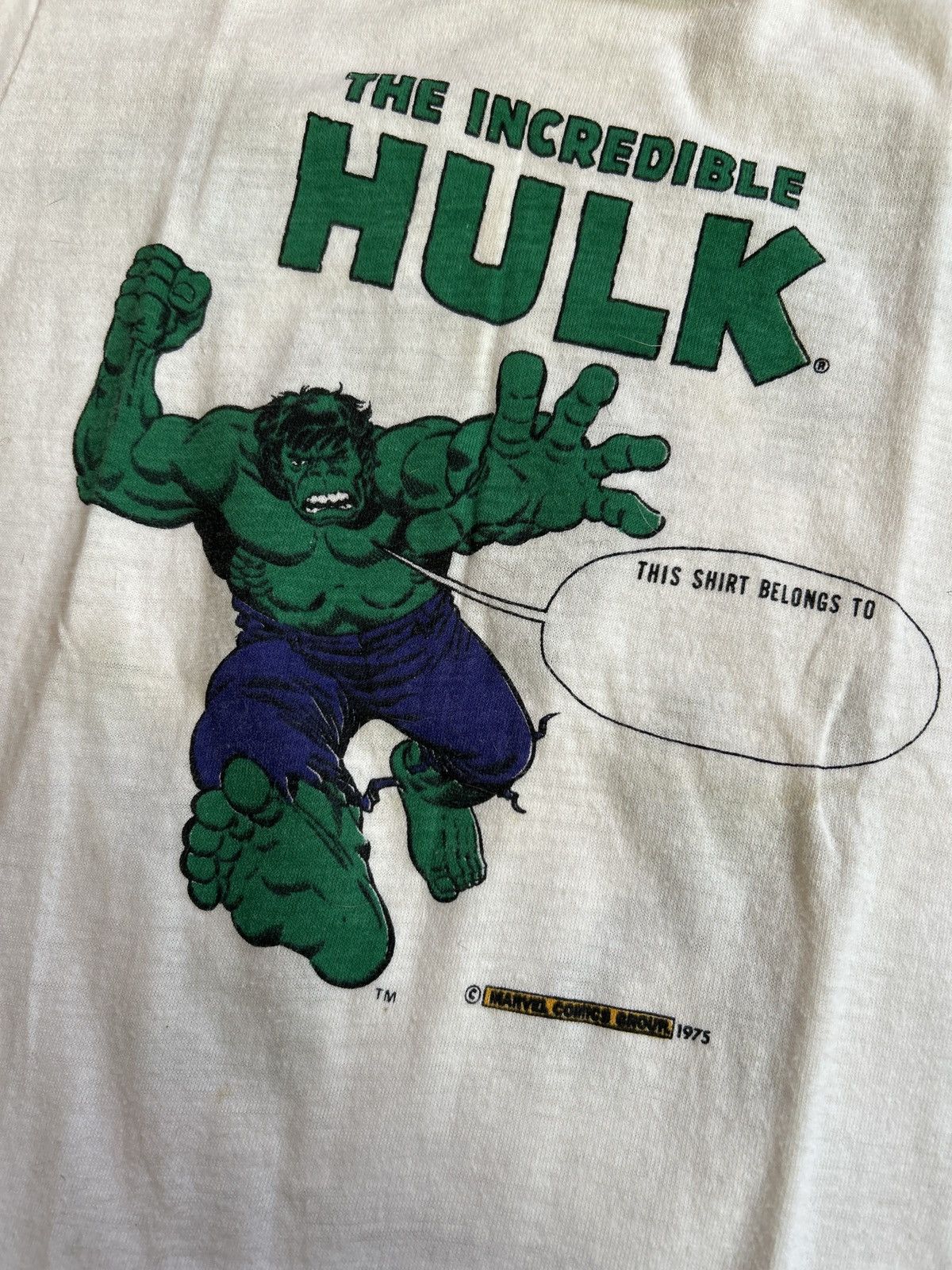 Vintage Vintage 1975 Marvel Baby T Shirts Size M 10-12 Size US XXS / EU 40 - 4 Thumbnail
