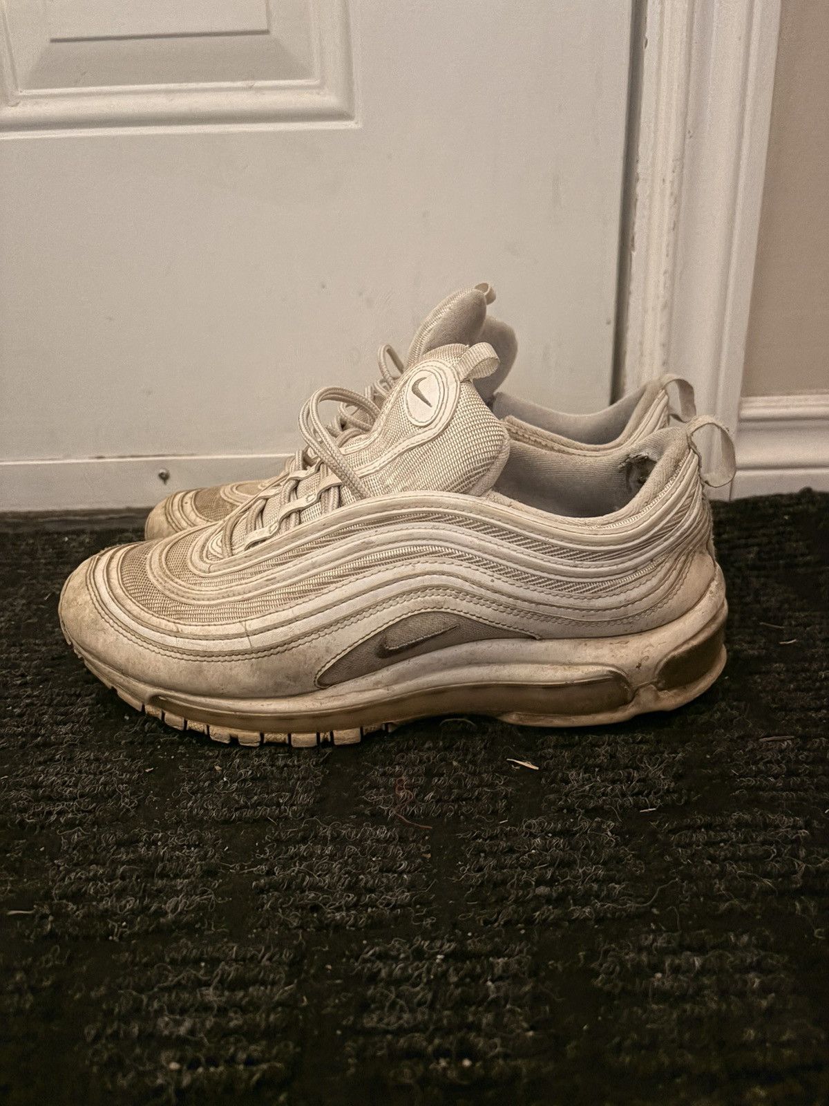 Nike Nike Air Max 97 ‘Triple White Wolf Grey’ Size US 10 / EU 43 - 3 Thumbnail