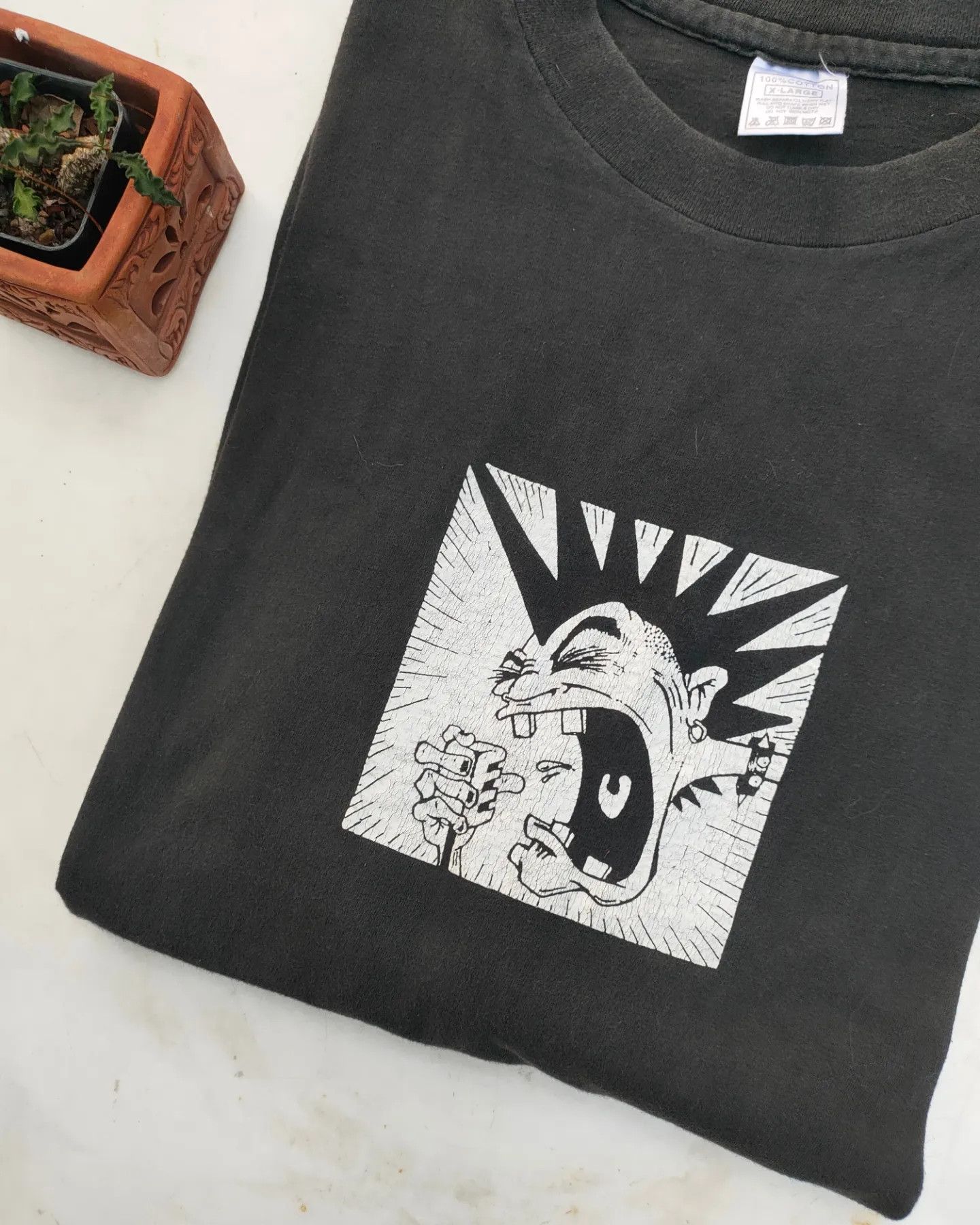 image of Band Tees Vintage 90's Rancid Shirt in Black, Men's (Size XL)