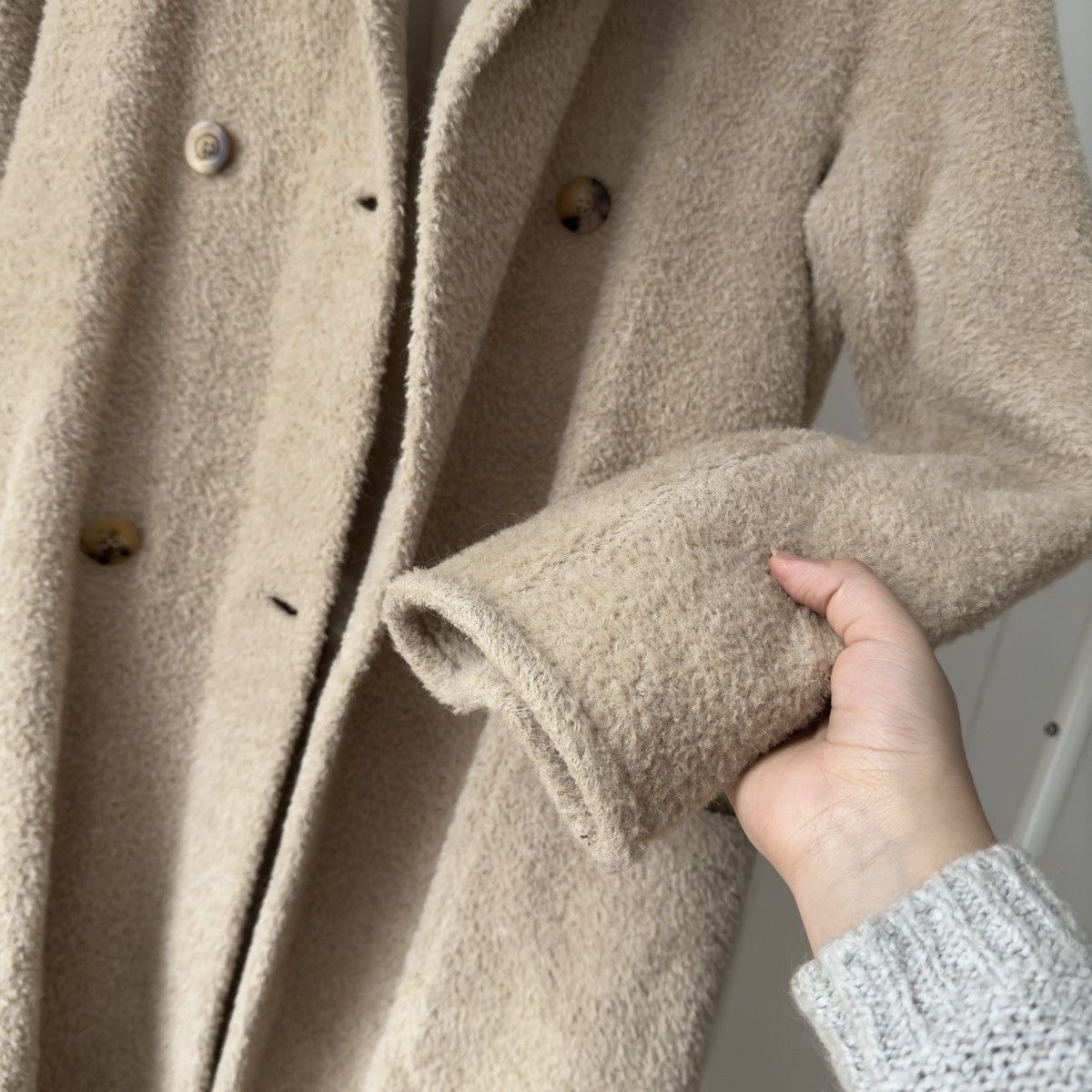 Max Mara Max Mara - Teddy bear Vintage coat 1990 Size S / US 4 / IT 40 - 3 Thumbnail