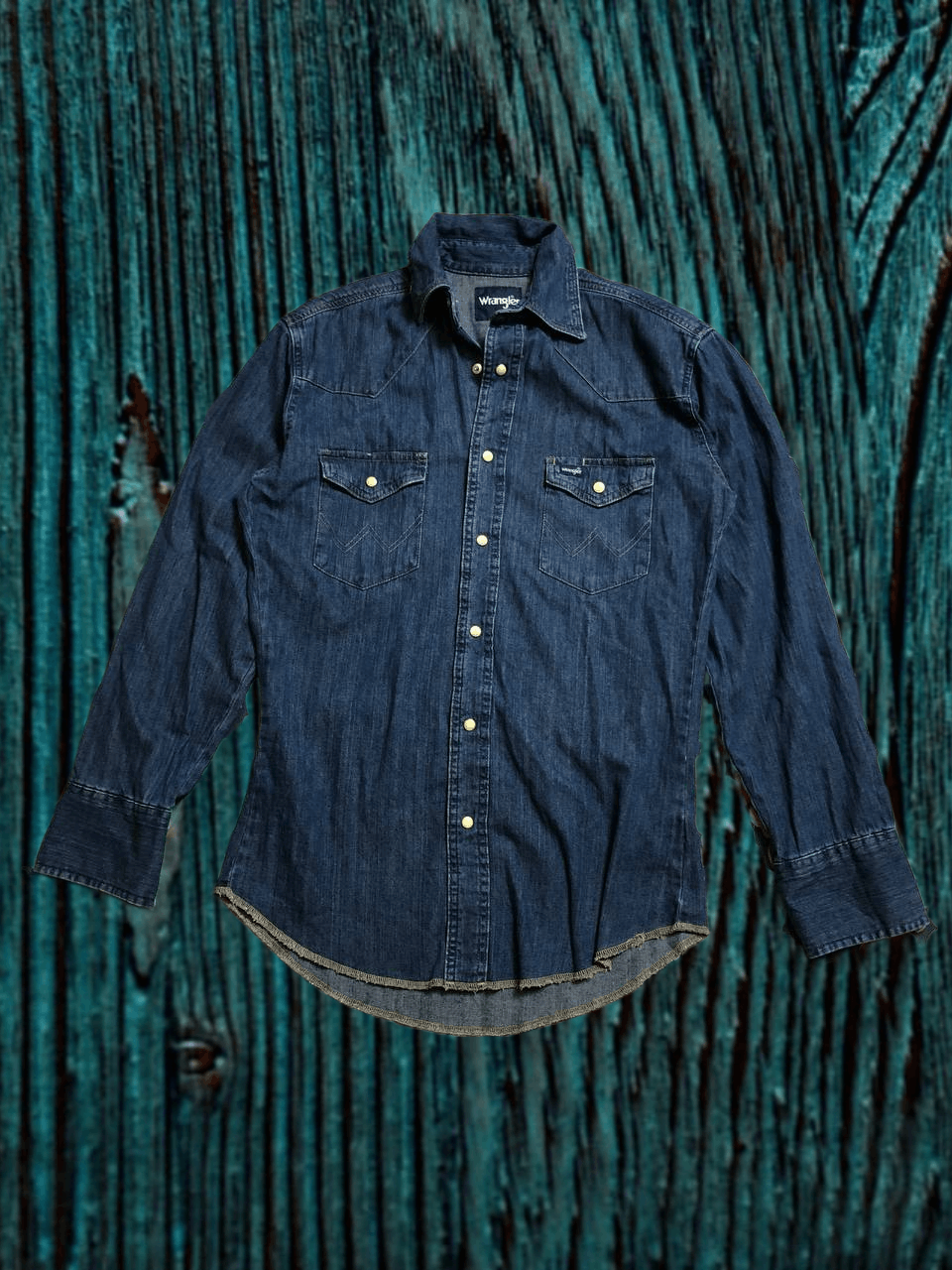 Wrangler Vintage Wrangler Western Pearl Snap Shirt Pockets Denim Blue Size M / US 6-8 / IT 42-44 - 1 Thumbnail