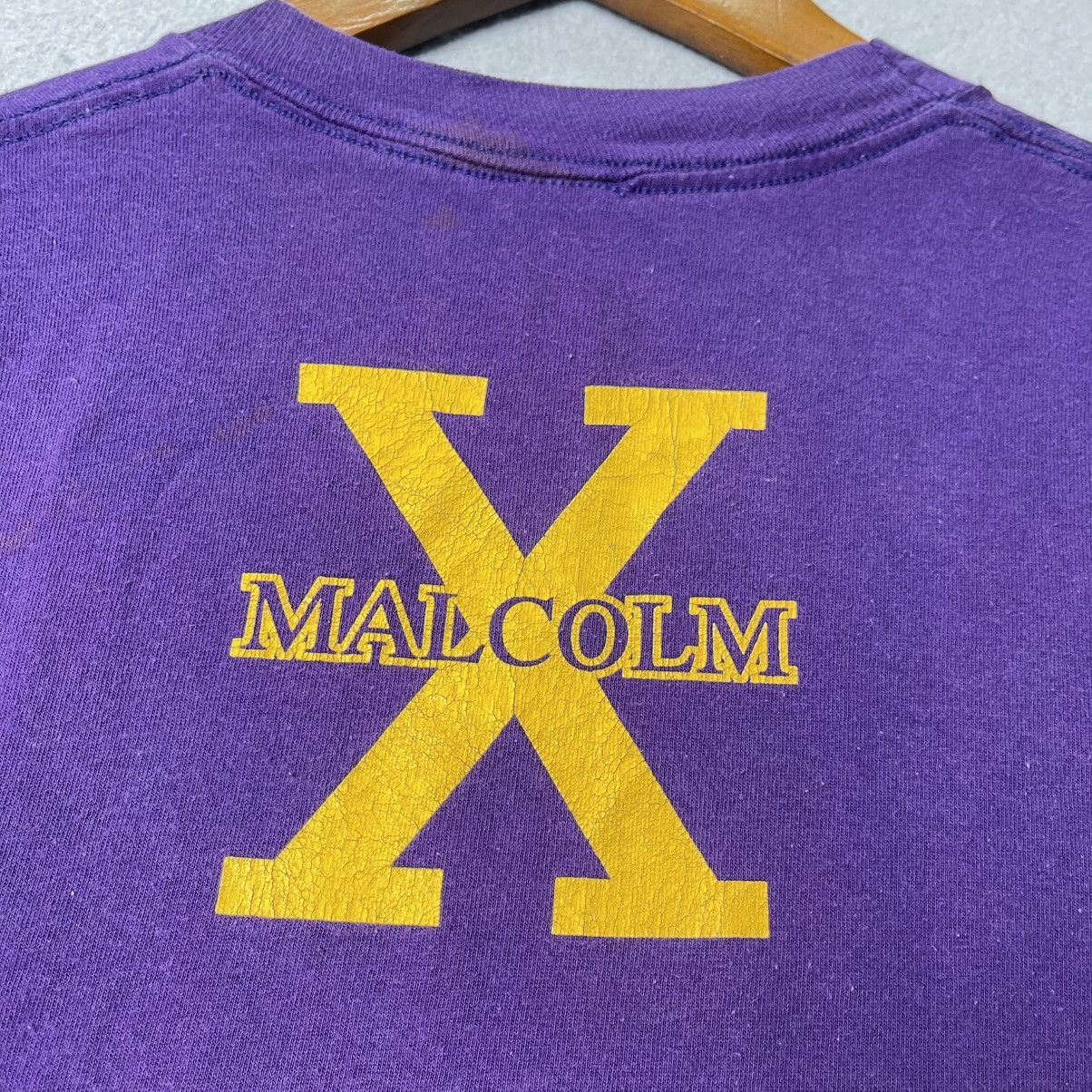 Rap Tees Vintage Malcolm X Big Logo Tee Purple Size US M / EU 48-50 / 2 - 8 Thumbnail