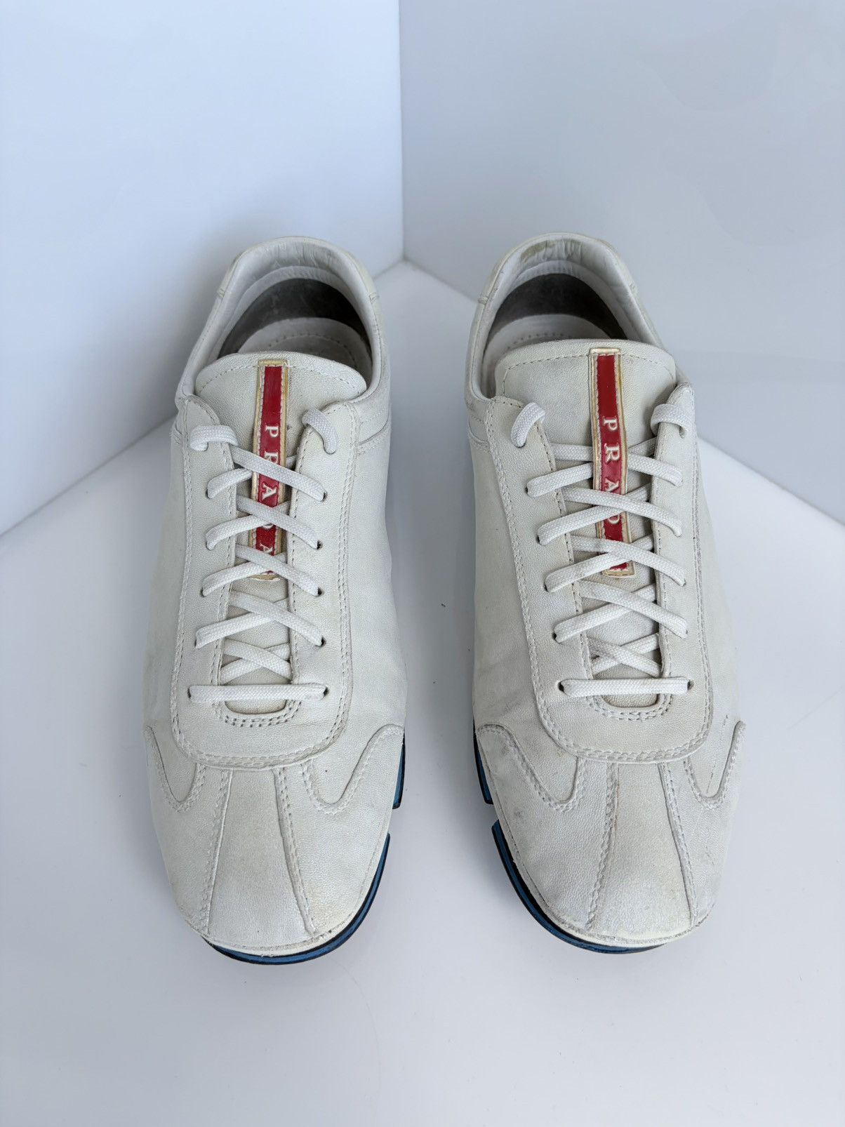 Prada Prada Sport Baskets Sneakers Americas Cup Leather Shoes Size US 9 / EU 42 - 8 Thumbnail