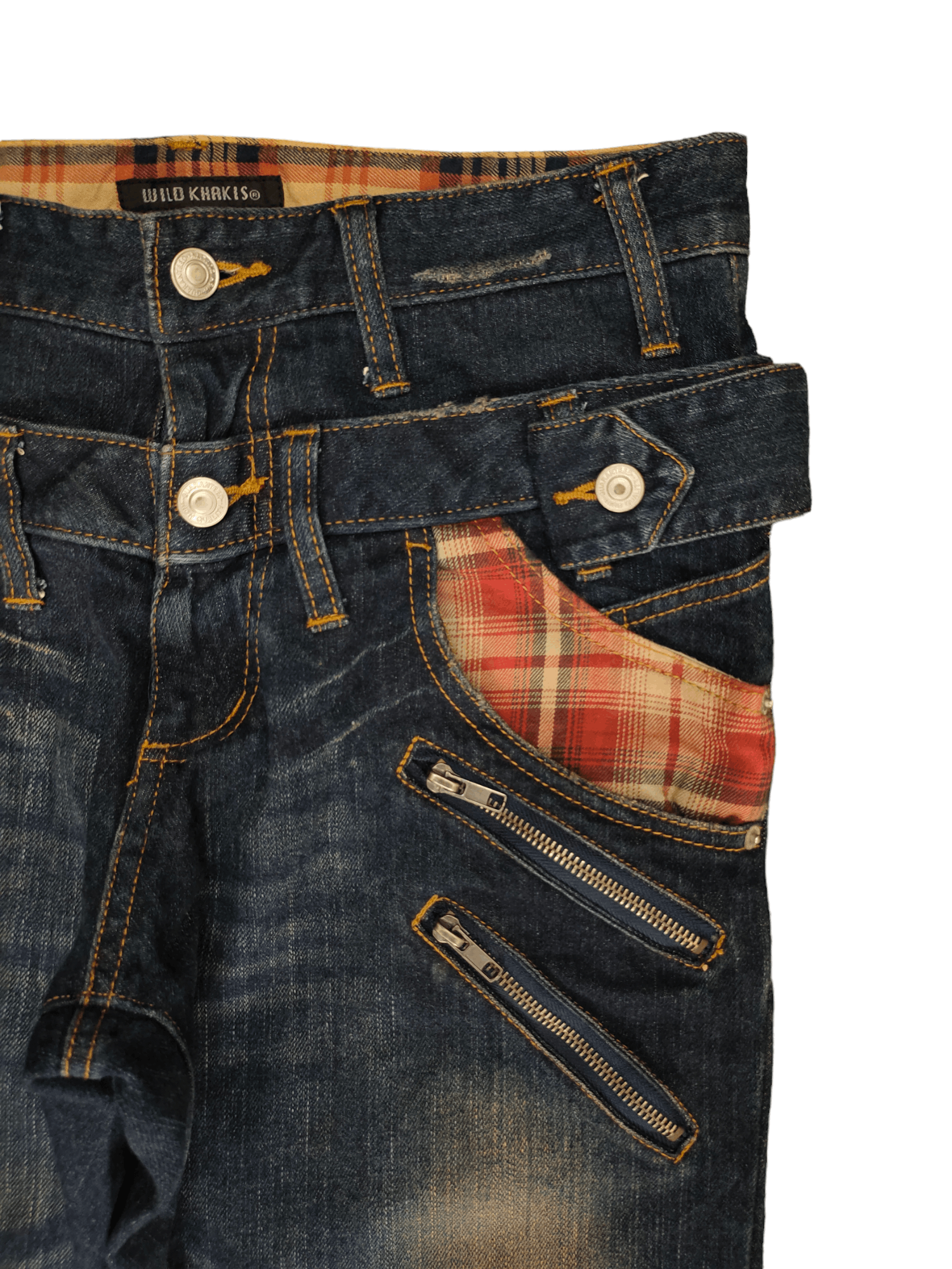 Kapital Wild Khakis Double Waist Denim Pants Undercover Ppfm Style Size US 31 - 2 Thumbnail