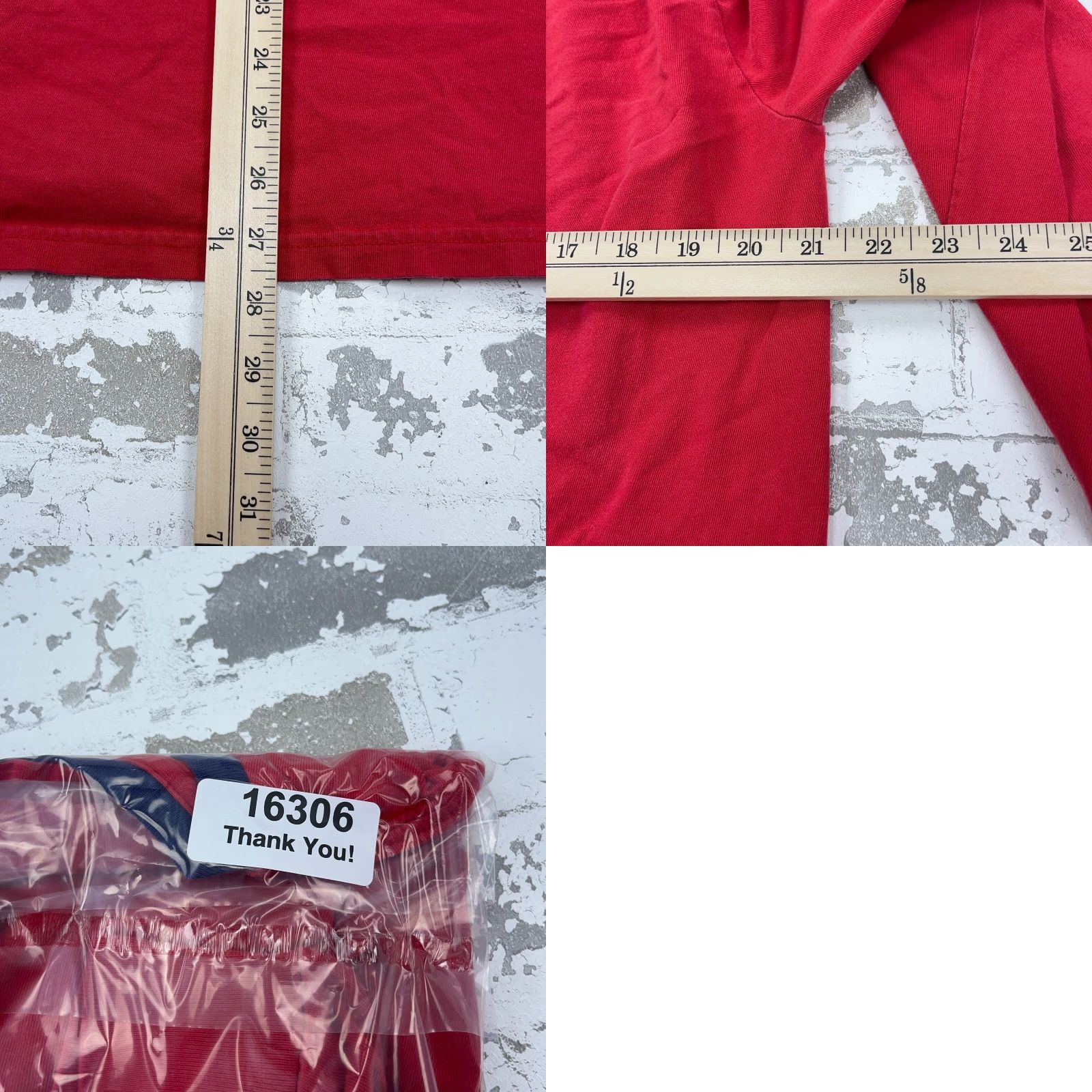 Polo Ralph Lauren Vintage Polo Ralph Lauren Shirt Men L Red Crew Neck Long Sleeve Jersey Cotton Logo 90s Retro Hipster Vintage Mens Tee Size US L / EU 52-54 / 3 - 8 Thumbnail