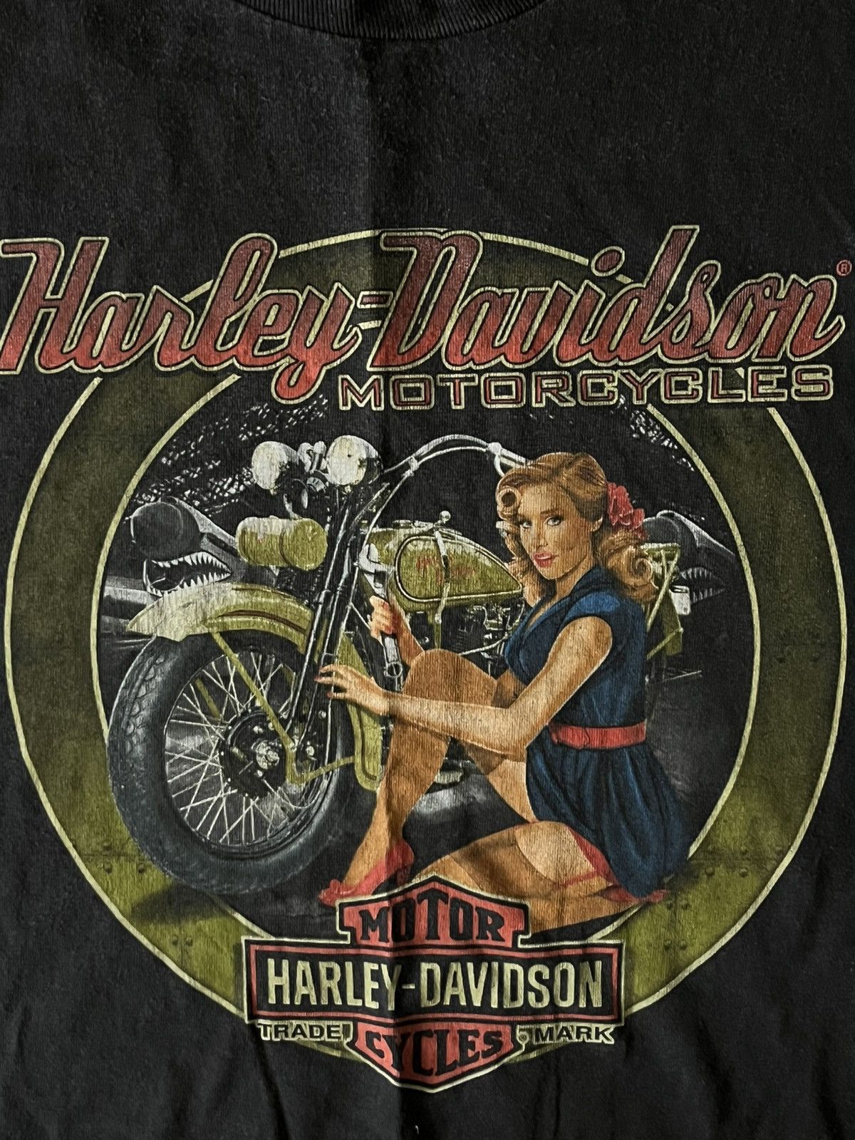 Vintage Harley Davidson 90 Australia 🇦🇺 Perth tshirt Size US XL / EU 56 / 4 - 3 Thumbnail