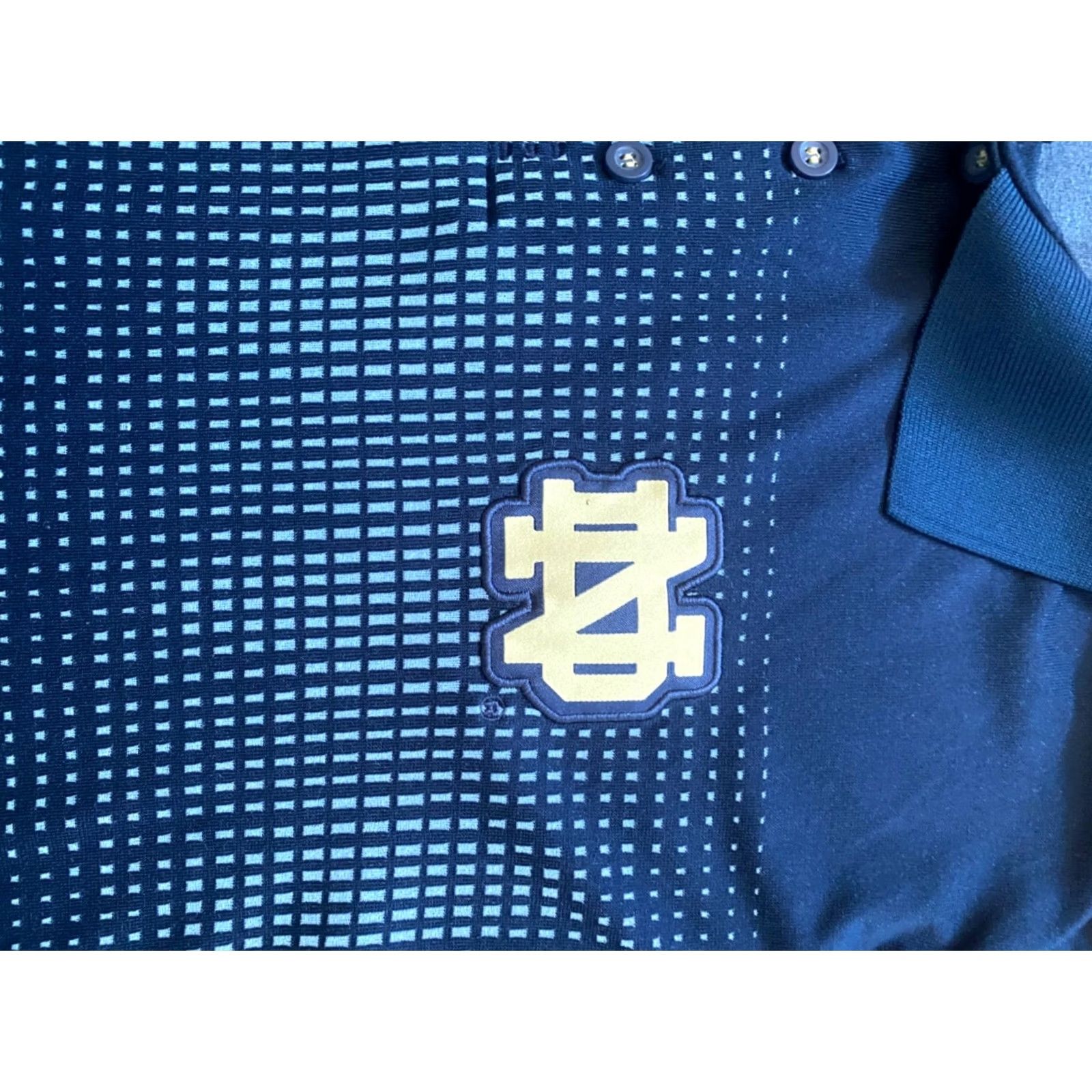 Adidas Adidas CLIMACOOL Golf Polo Notre Dame Blue Shirt Mens XL Size US XL / EU 56 / 4 - 3 Thumbnail