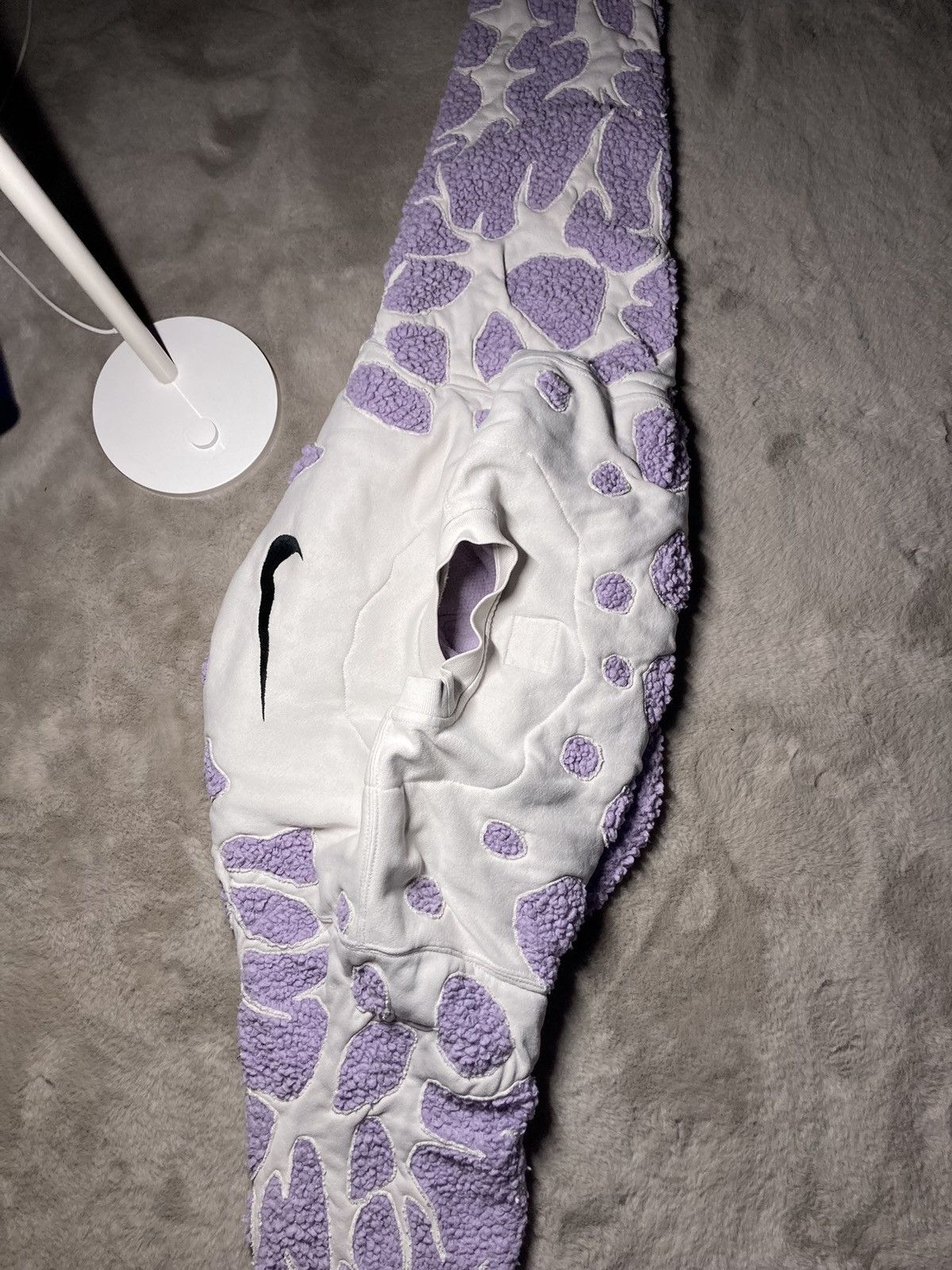 Nike × Vintage ⛩️Nike fleece sweatshirt custom vintage 2k rare purple baggy Size US M / EU 48-50 / 2 - 8 Thumbnail