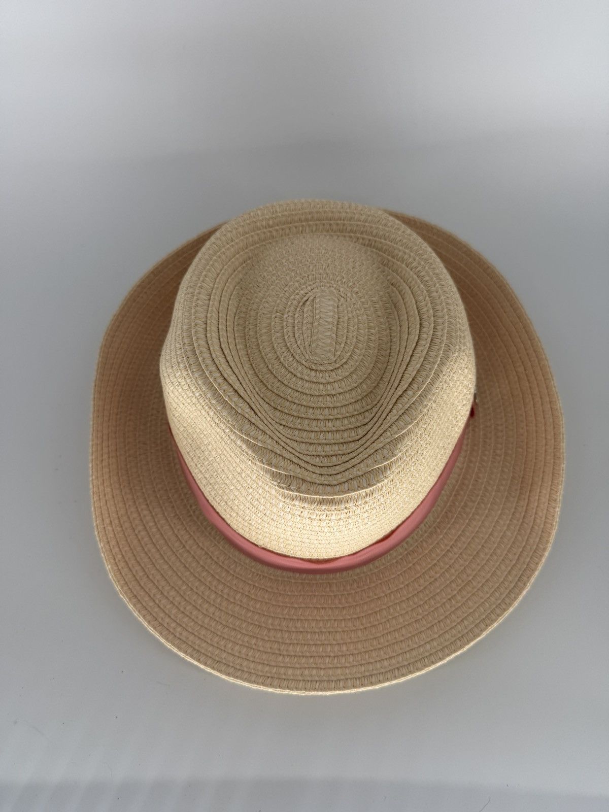 Disney Adult Walt Disney Parks Straw Fedora Hat Pink Ribbon Mickey Size ONE SIZE - 3 Thumbnail