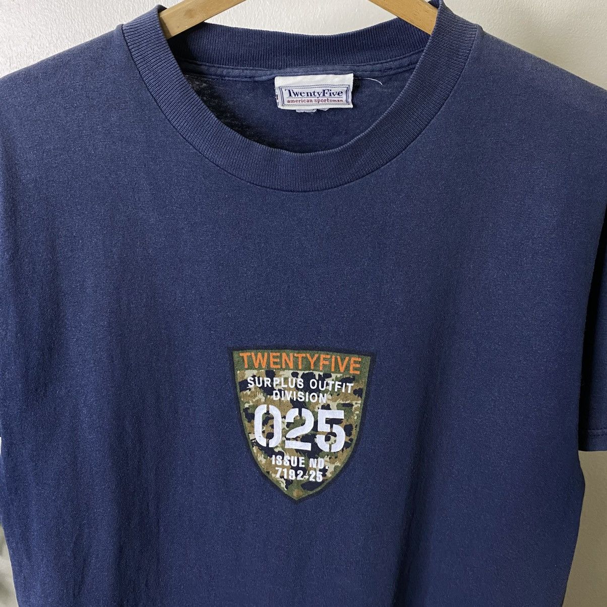 Surplus Research Vintage 1990s Twenty Five Surplus Outfit Division Faded Tee Size US M / EU 48-50 / 2 - 2 Thumbnail