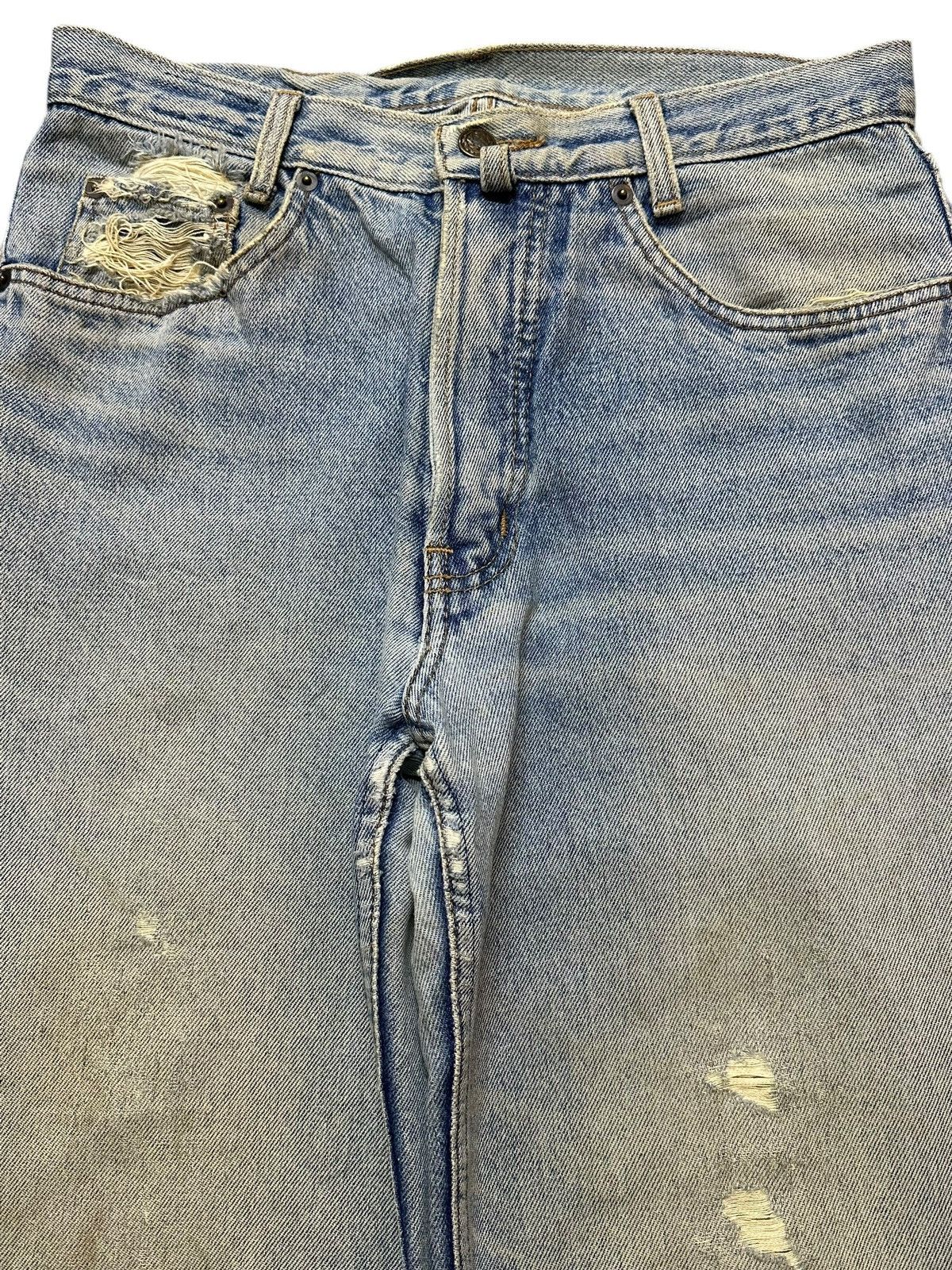 Gant Vintage Japanese Brand Blue Faded Wash Style Distress Jeans Size US 30 / EU 46 - 3 Thumbnail