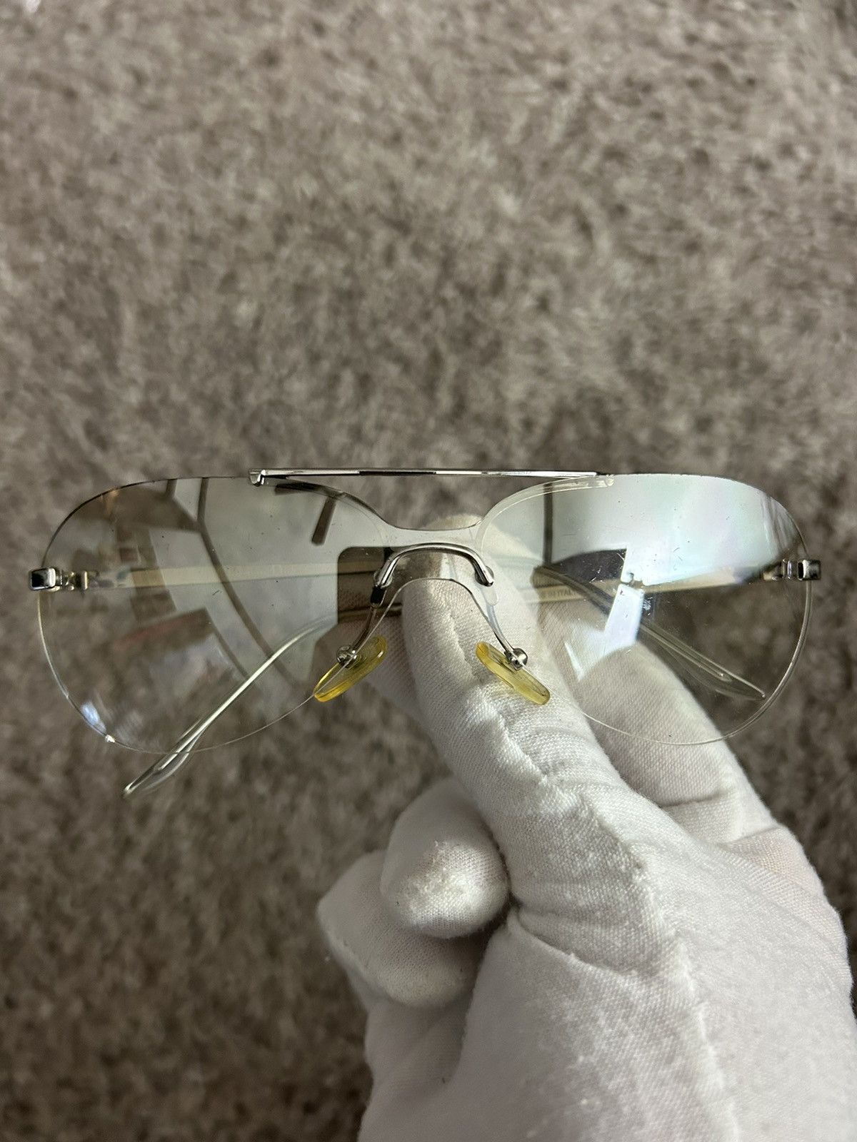 Dior Dior Mini Aviator 29G Logo Sunglasses Size ONE SIZE - 5 Thumbnail