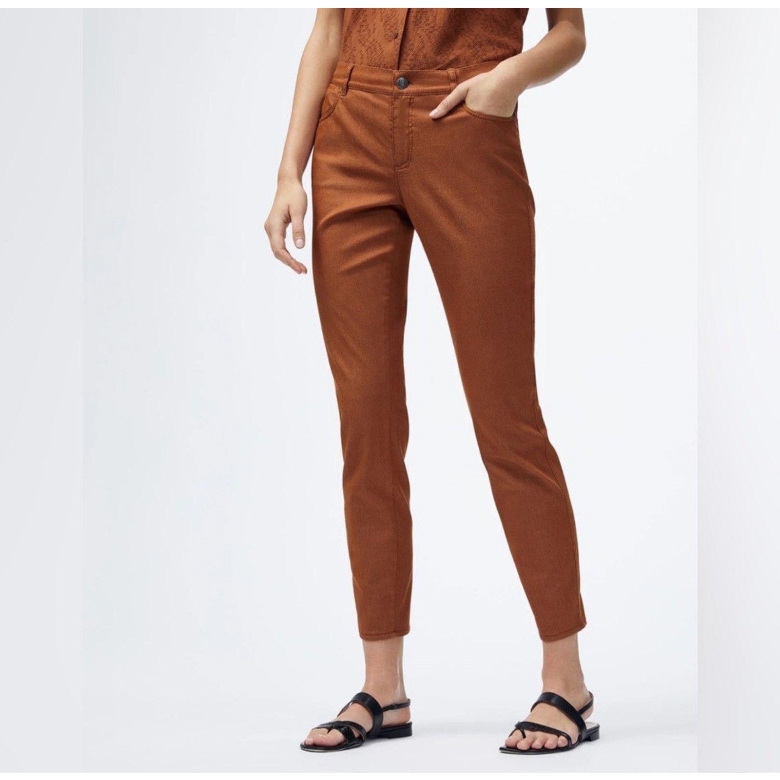 Lafayette 148 lafayette 148 New York Mercer-Primo Mid-Rise Skinny 10 Size 31" - 2 Thumbnail