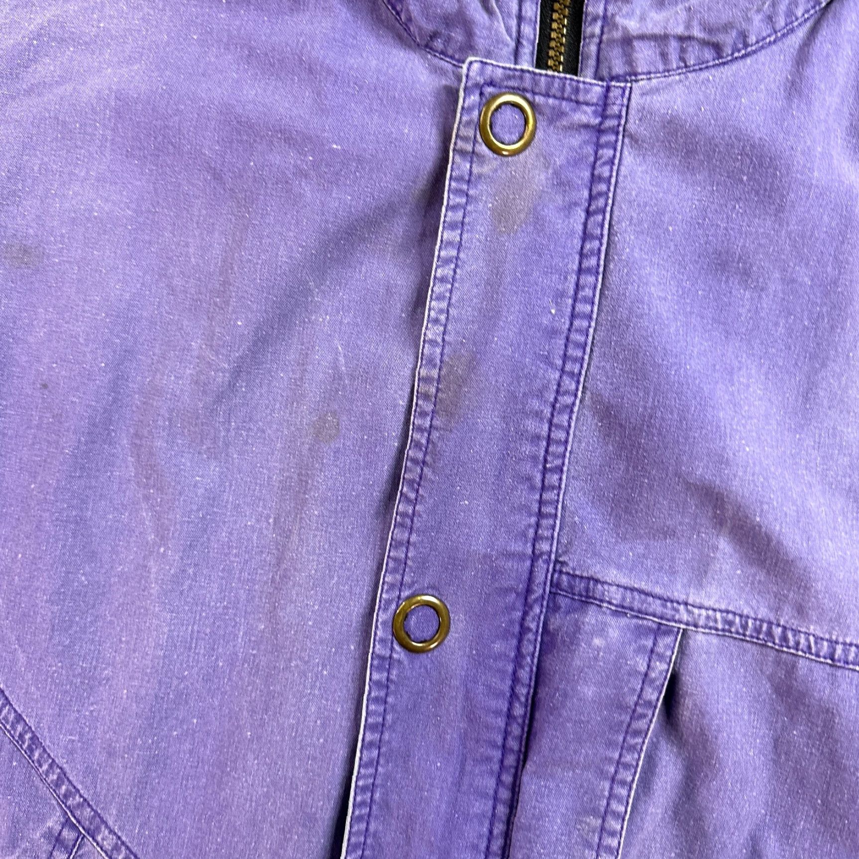 Helly Hansen VINTAGE Helly Hansen Jacket Womens M Purple Parka Ski Coat Ladies 90s Parka 1/2 Zip Logo Size M / US 6-8 / IT 42-44 - 5 Thumbnail
