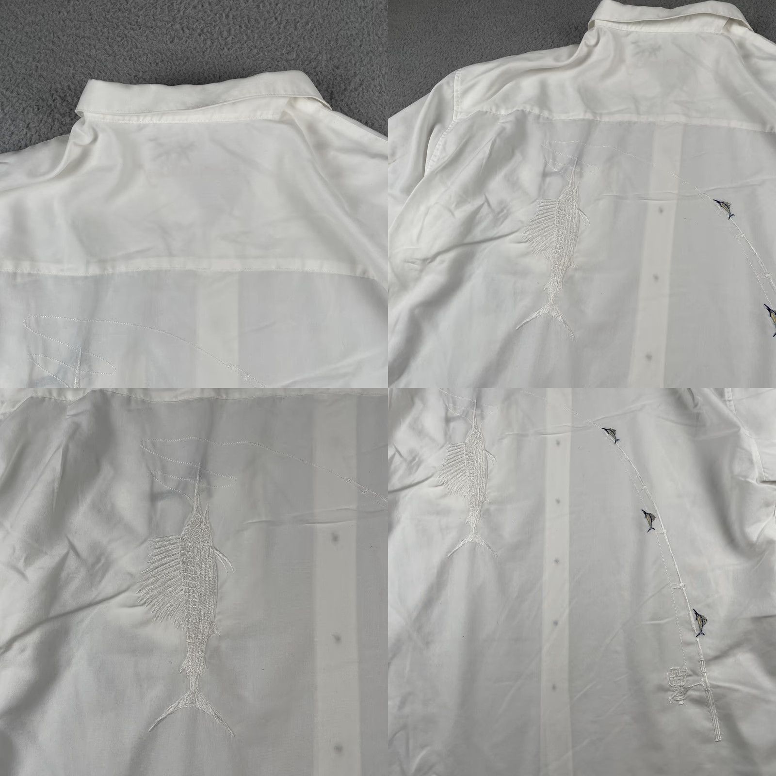Vintage Bamboo Cay Men’s 3XL White Button-Up Embroidered Merlin Fish Beach Resort EUC Shirt Mens 3XL White Button-Up Embroidered Merlin Fish Beach Resort EUC Size US XXL / EU 58 / 5 - 10 Thumbnail