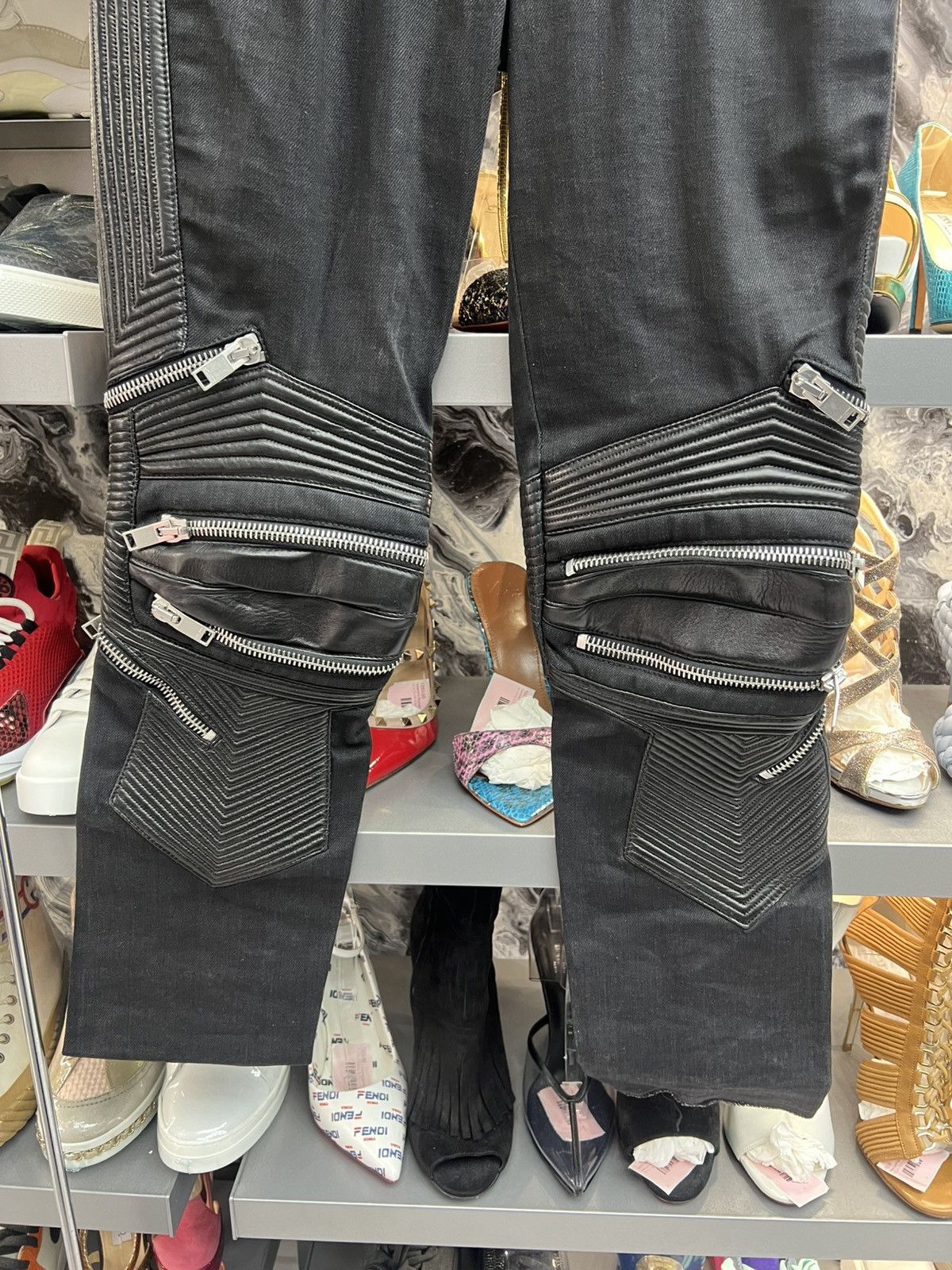 Saint Laurent Paris Saint Laurent Black Zipper Jeans Size US 28 / EU 44 - 4 Thumbnail