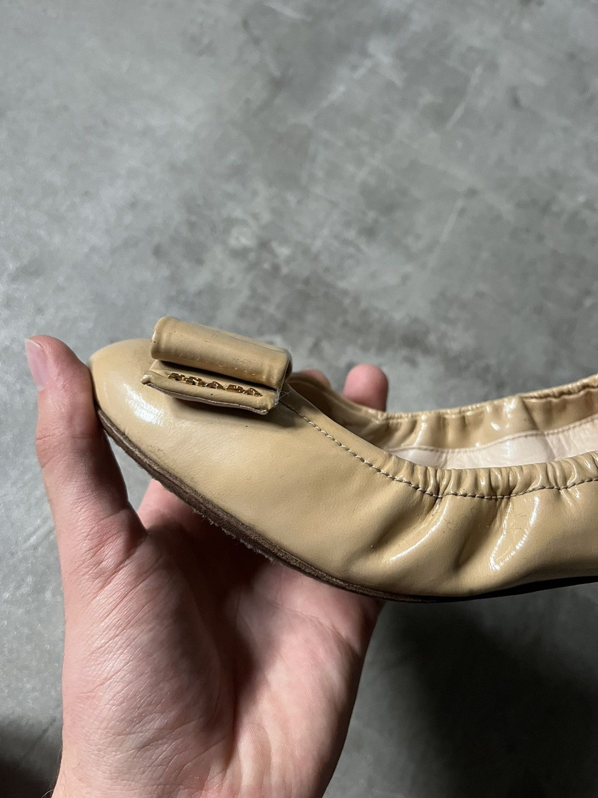Prada Prada ballet yellow cream vintage women shoes Size US 9.5 / IT 39.5 - 17 Thumbnail