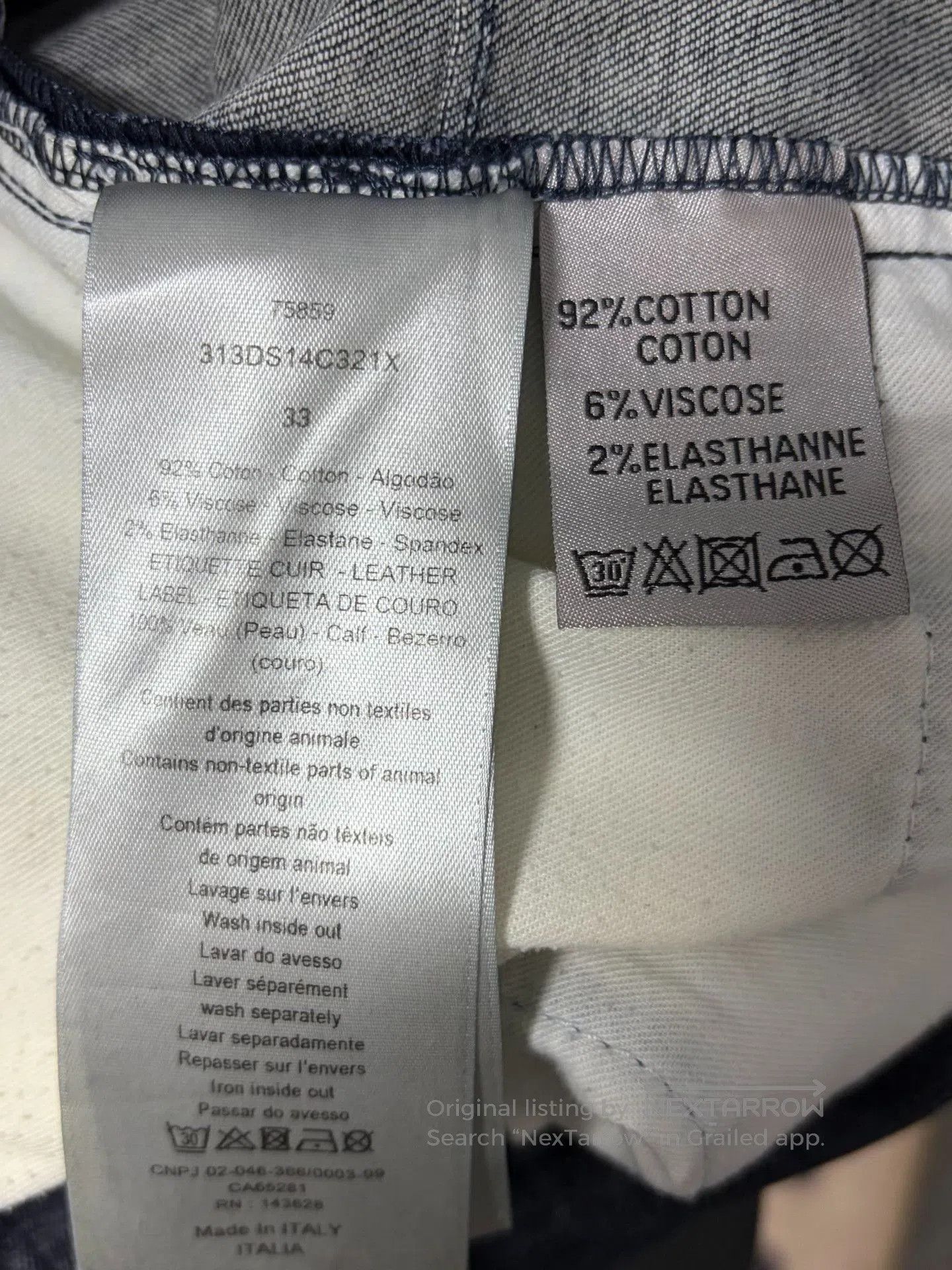 Dior Dior Dark Blue All. Size US 33 - 5 Thumbnail