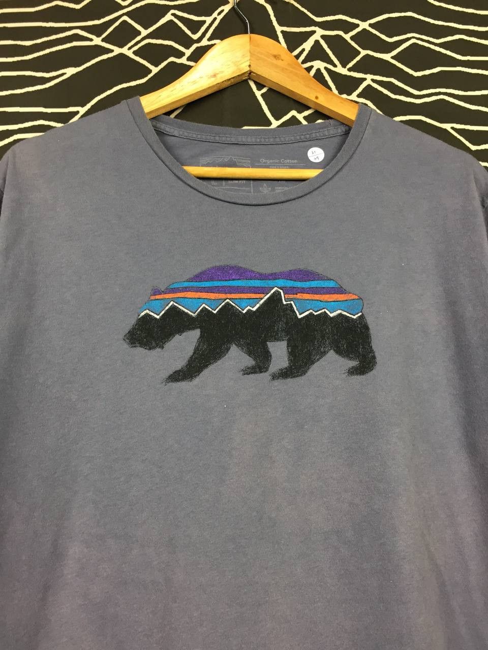 Patagonia × Vintage Patagonia Fitz Roy Bear Organic Cotton Slim Fit Tee Size US L / EU 52-54 / 3 - 4 Thumbnail