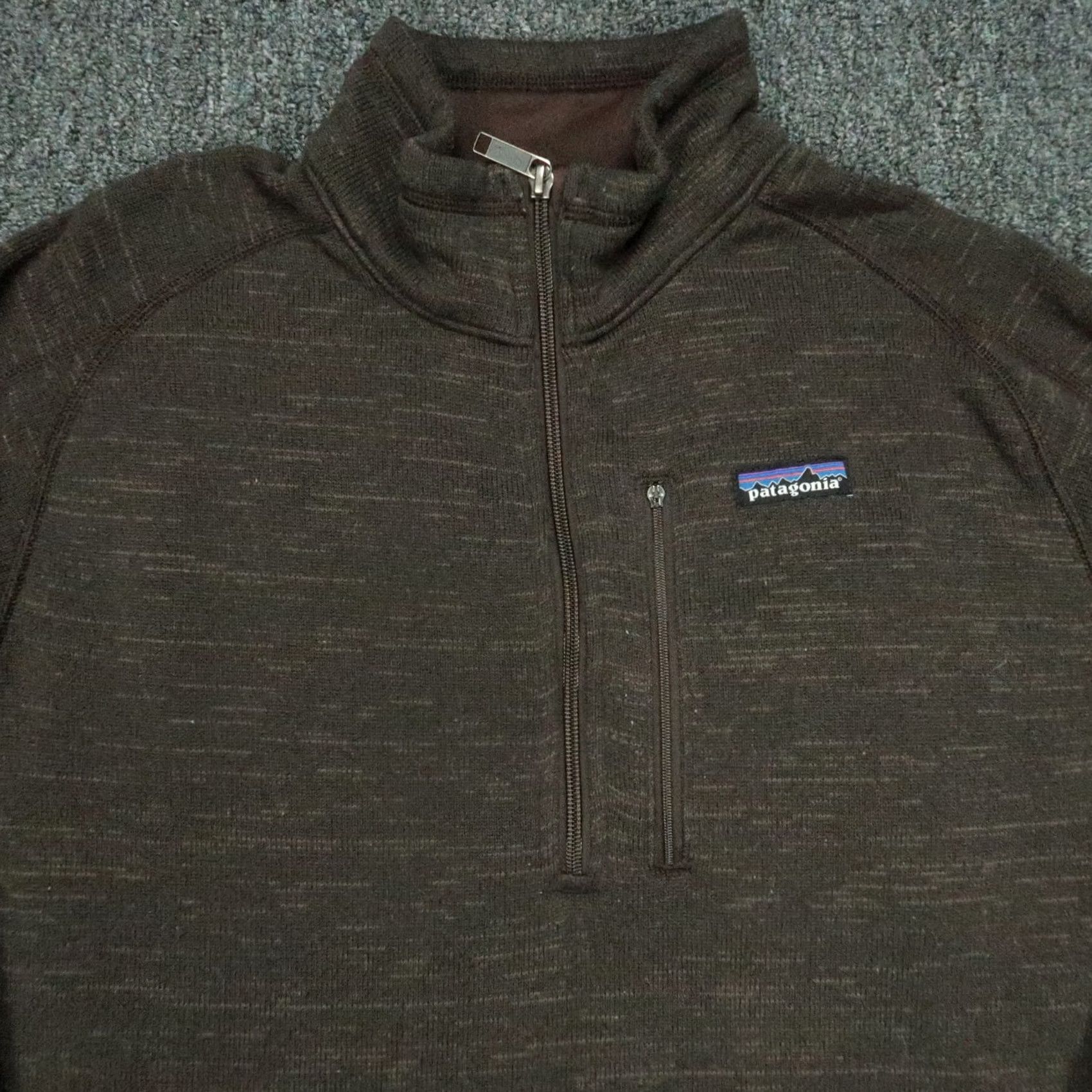 Patagonia Patagonia Better Sweater Quarter-Zip Jacket Mens XL Brown Fleece Pockets Zip Size US XL / EU 56 / 4 - 2 Thumbnail