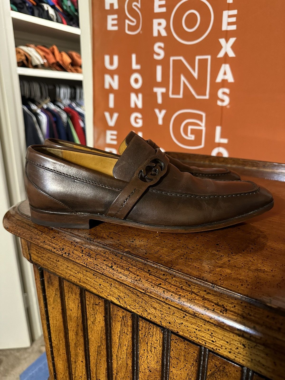 Gucci × Vintage Vintage Gucci “GG brown” loafers 00s size 8.5 Size US 8.5 / EU 41-42 - 1 Thumbnail