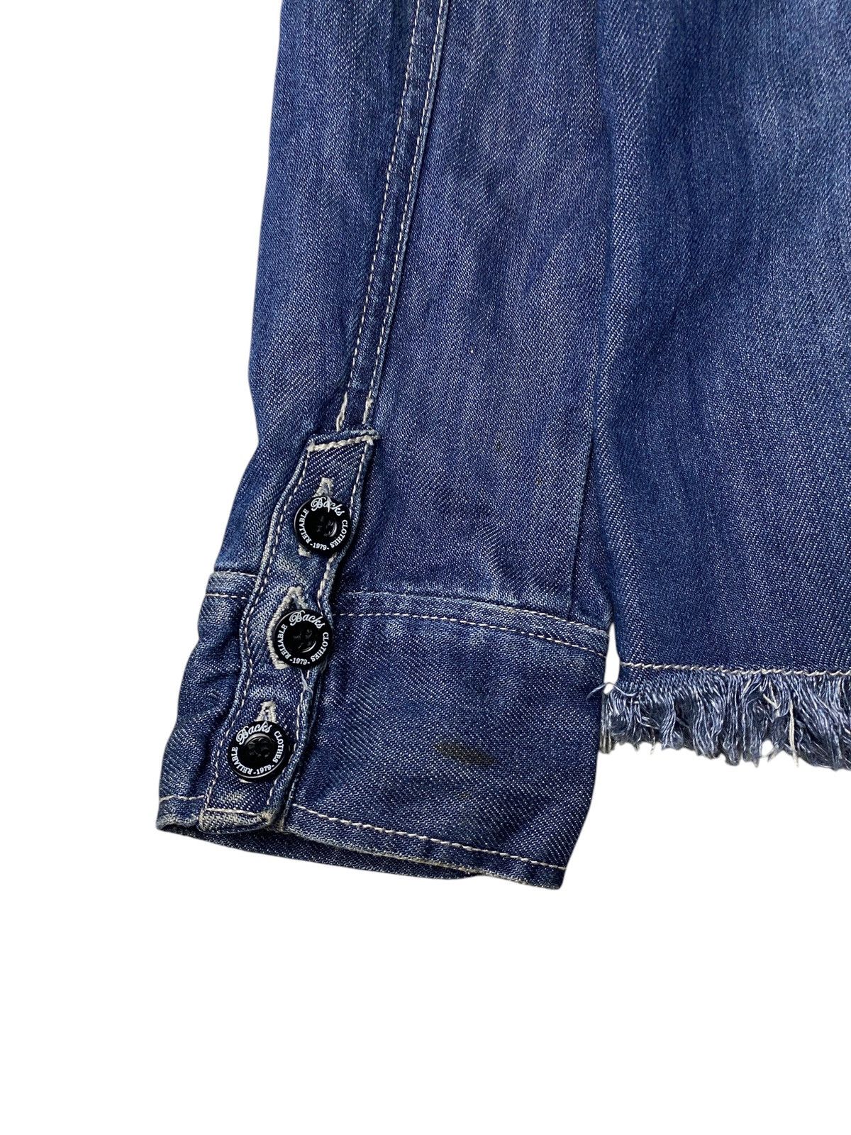 If Six Was Nine 2000's Backs Sevelians Bono Poem Denim Jacket Size US S / EU 44-46 / 1 - 9 Thumbnail