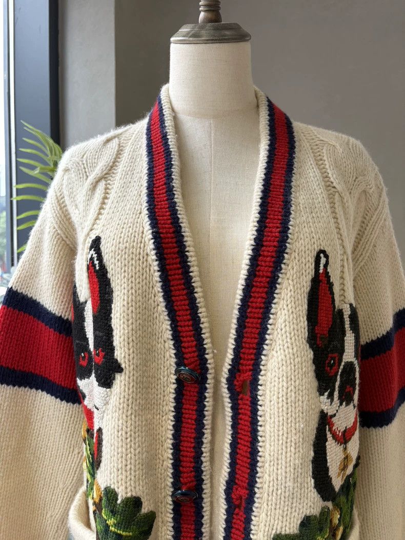 Gucci Gucci Beige knitted cardigan jacket 2502-Nextarrow Size US XS / EU 42 / 0 - 2 Thumbnail