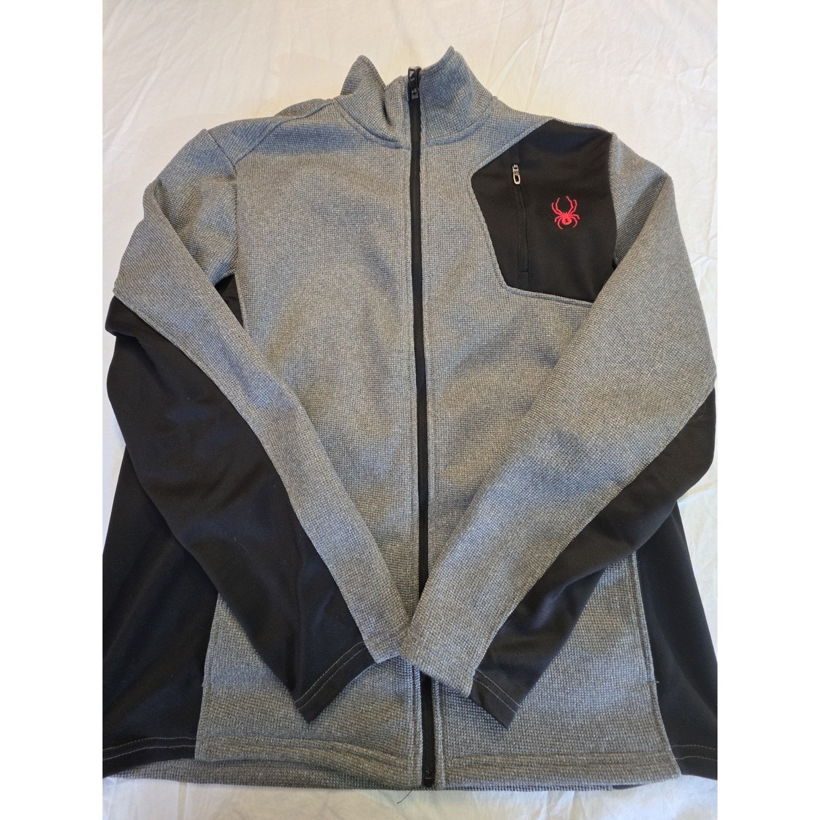 Spyder Spyder Full Zip Fleece Lined Grey Long sleeve Jacket Size US XL / EU 56 / 4 - 1 Thumbnail