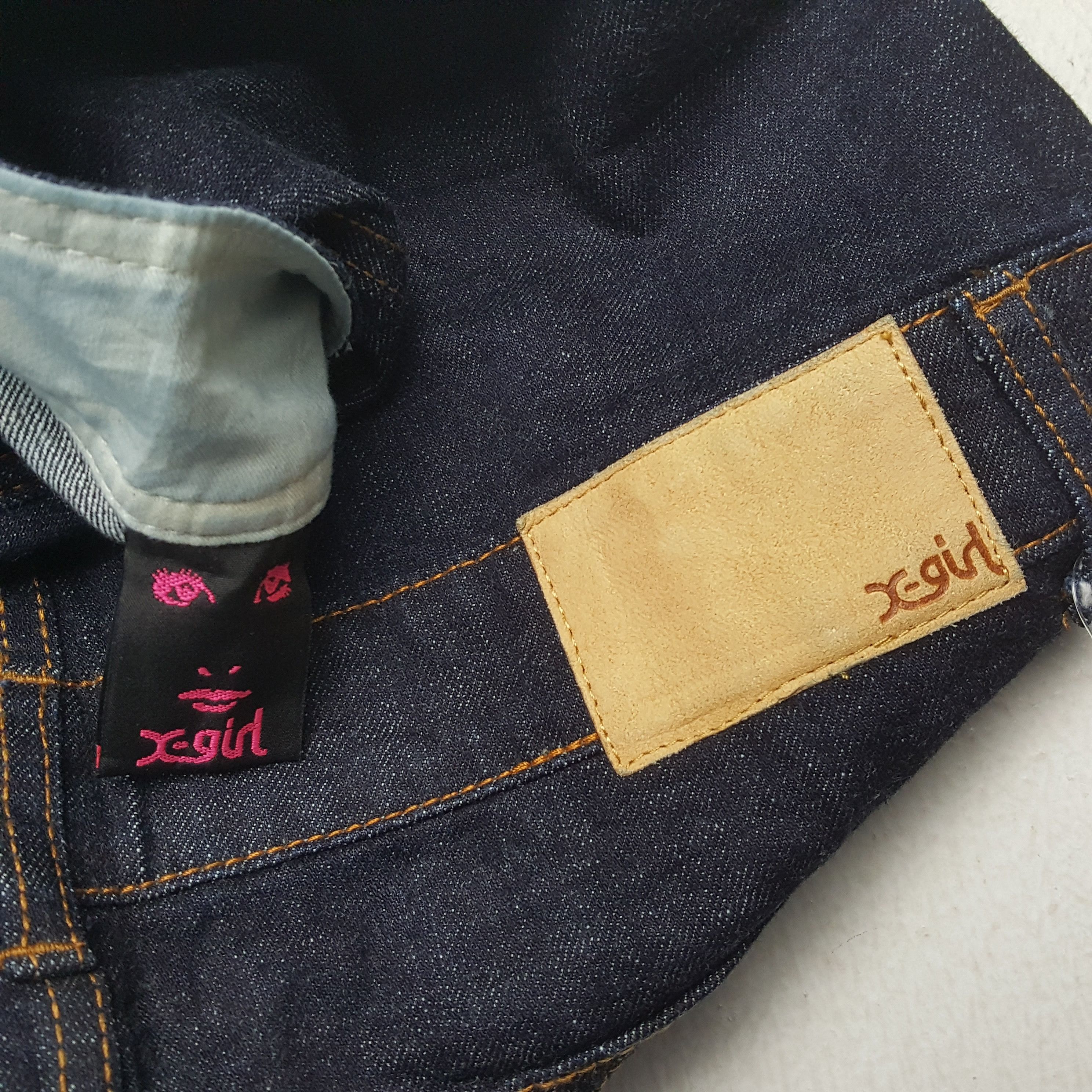 Vintage Vintage X-GIRL Japanese Fashion Brand Overall Denim Jeans Size 35" - 14 Thumbnail