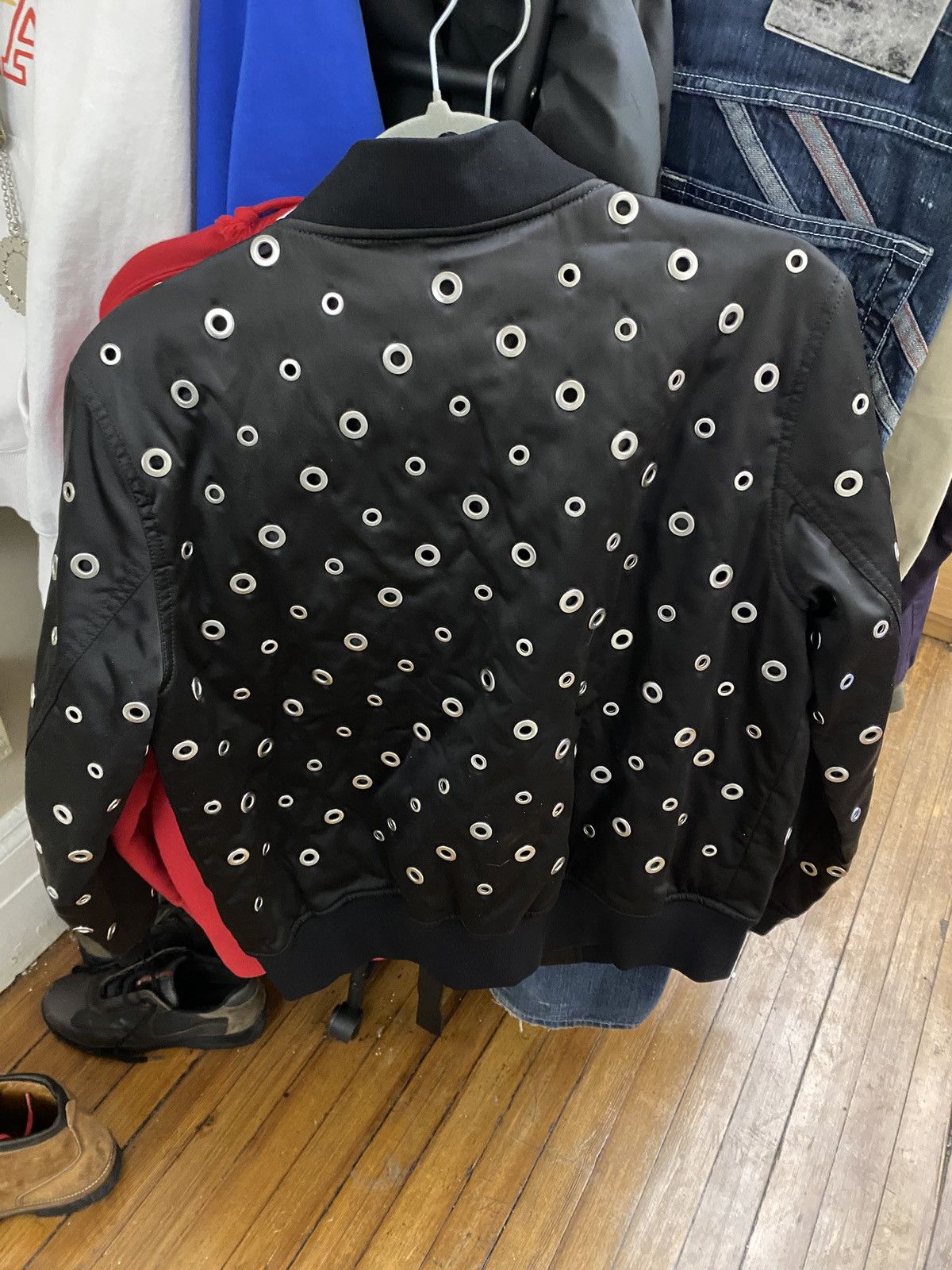 Express Brand new Express Eyelet Black Bomber Size M / US 6-8 / IT 42-44 - 6 Thumbnail