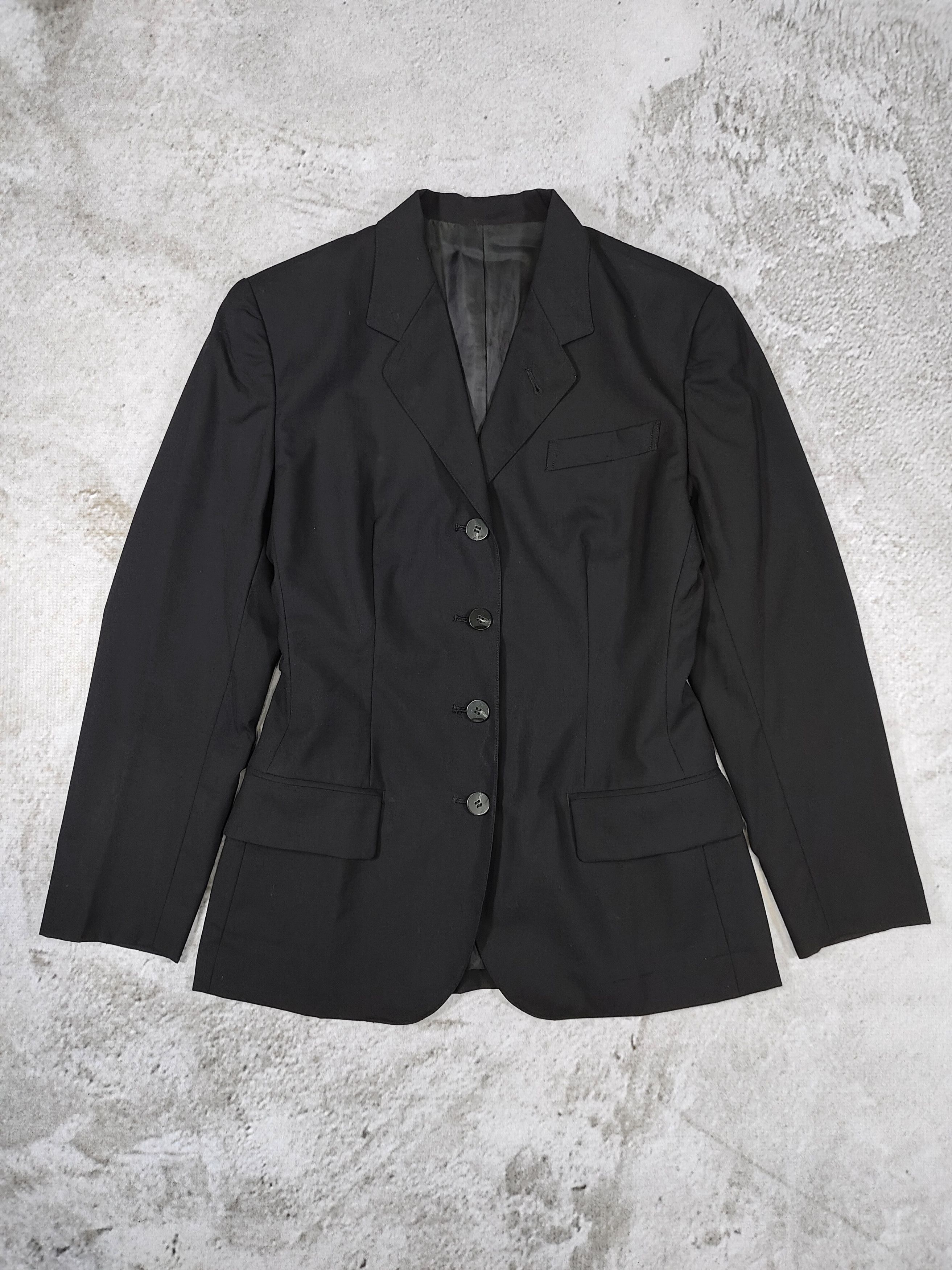 Jean Paul Gaultier 90s Gaultier Junior- Structured Tailored Minimal Wool Blazer Size M / US 6-8 / IT 42-44 - 1 Thumbnail